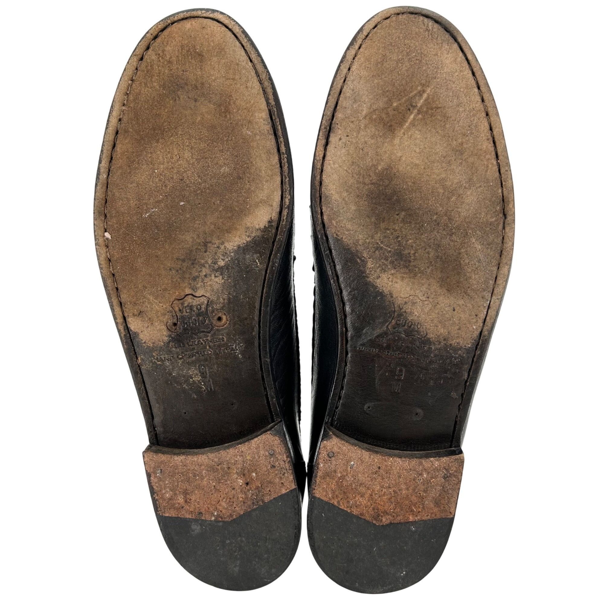 Zelli Vintage Zelli Men's Size 9M Black Exotic Ostrich Leg Leather Size US 9 / EU 42 - 5 Thumbnail