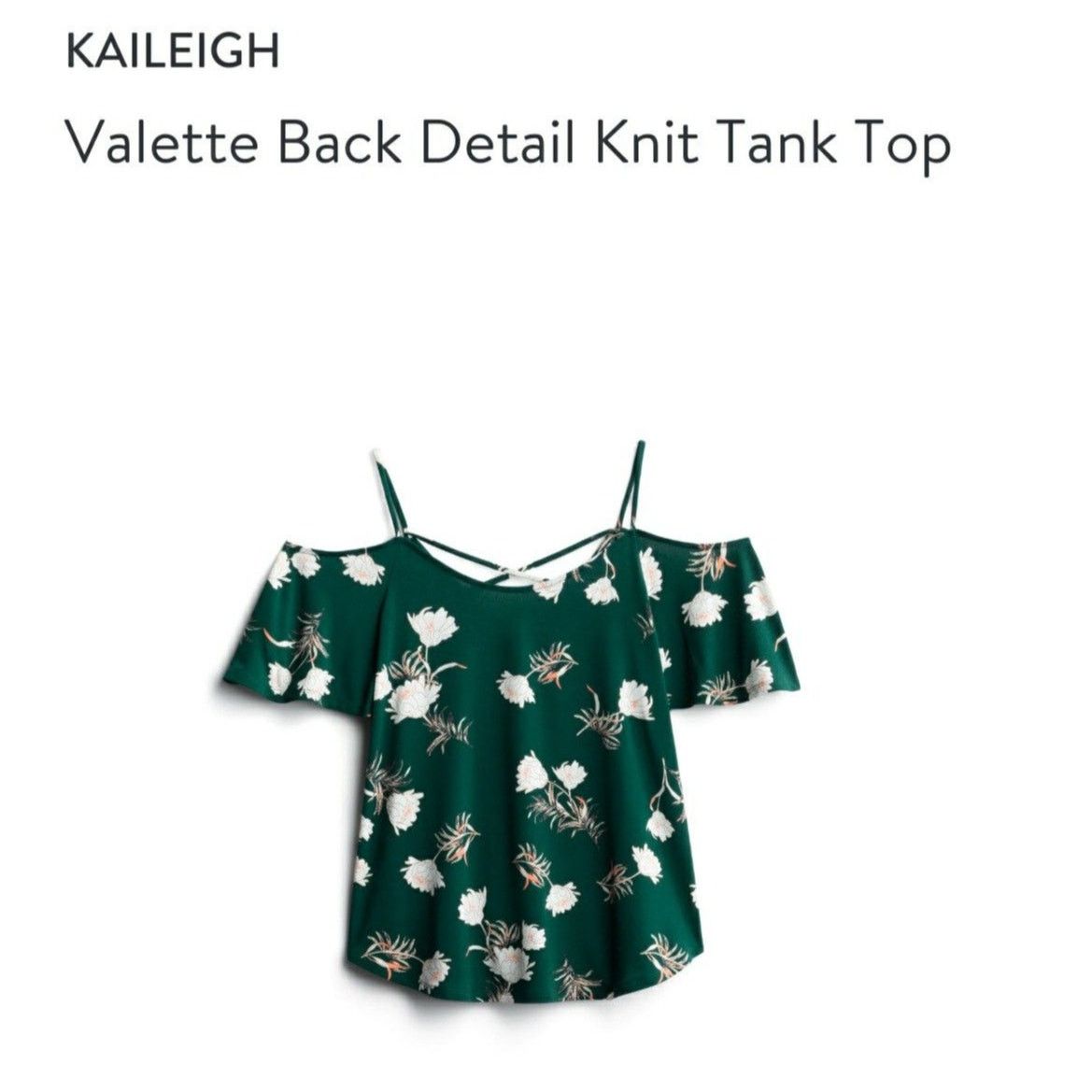 Other Valette Back Detail Knit Tank Top Stitch Fix Cold Shoulder Size L / US 10 / IT 46 - 7 Thumbnail