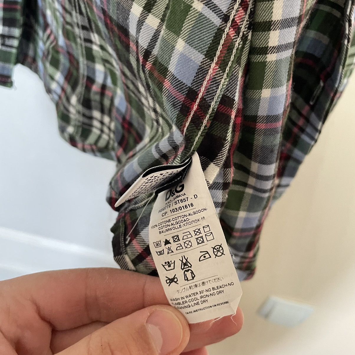Dolce & Gabbana Dolce Gabbana Brad Chest Pockets Shirt flannel overshirt Size US M / EU 48-50 / 2 - 7 Thumbnail