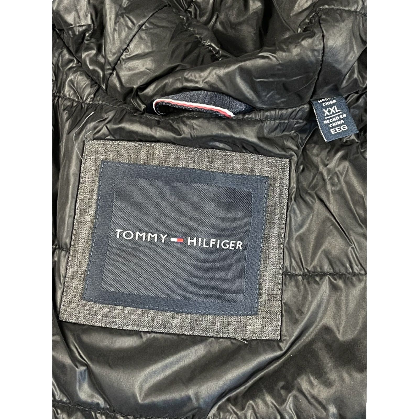 Tommy Hilfiger Tommy Hilfiger Jacket Hooded Soft Shell Quilted Lined Puffer Gray 2XL Mens Ski Flag Quilted Water Resistant Size US XXL / EU 58 / 5 - 4 Thumbnail