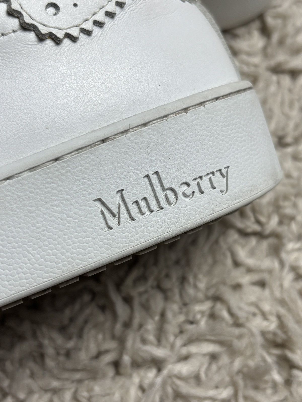 Mulberry Mulberry White Leather Low Top Sneakers Trainers Size US 6 / IT 36 - 9 Thumbnail
