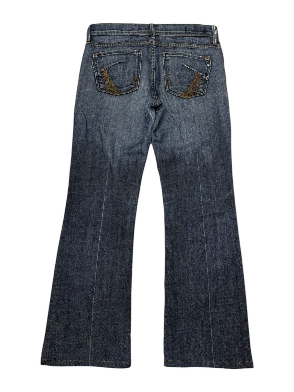 image of Avant Garde x Vintage James Cured By Sewn Bootcut Jeans in Blue, Men's (Size 31)