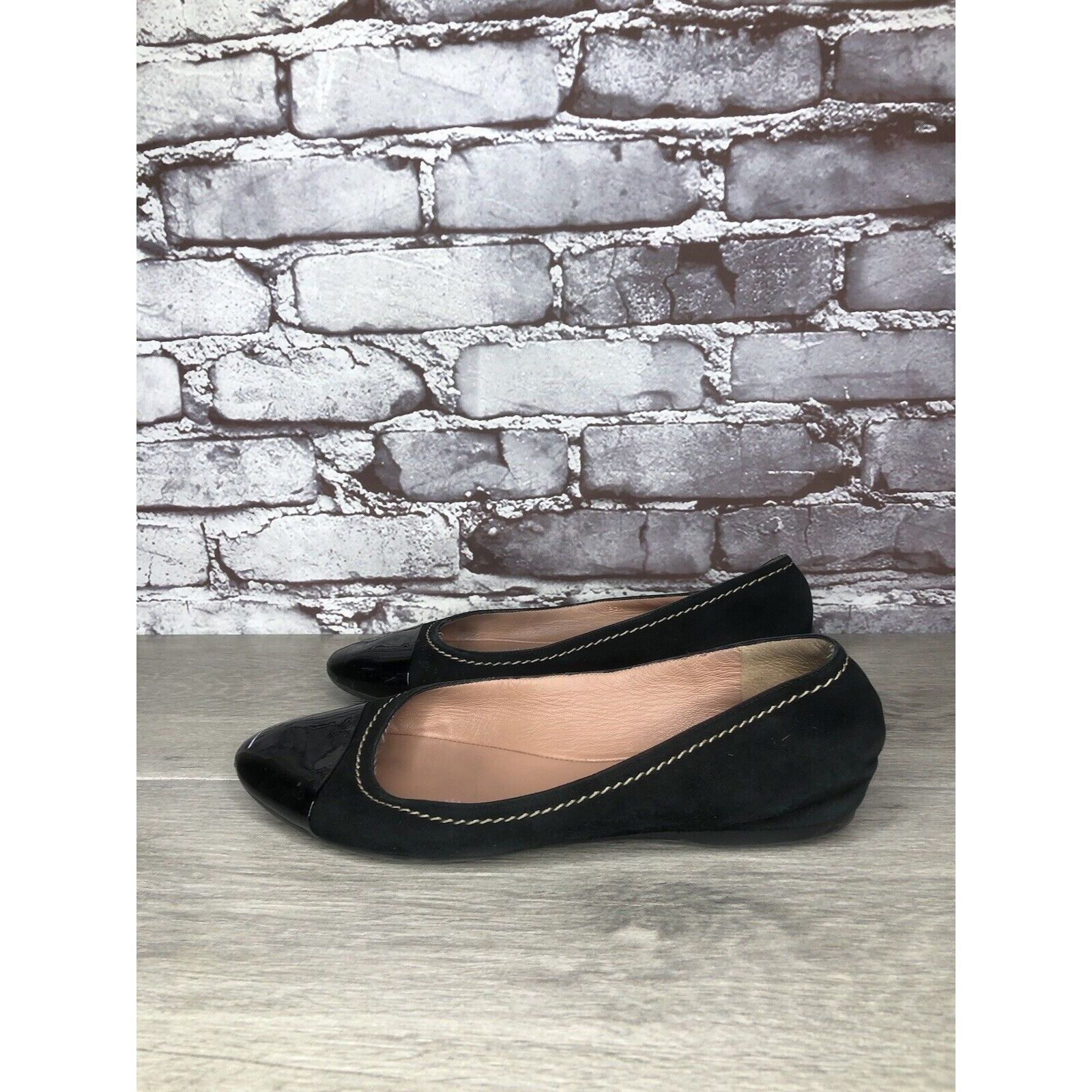 Hugo Boss Boss Hugo Boss Black Suede Leather Ballerina Flats Shoes Wom Size US 8.5 / IT 38.5 - 9 Thumbnail