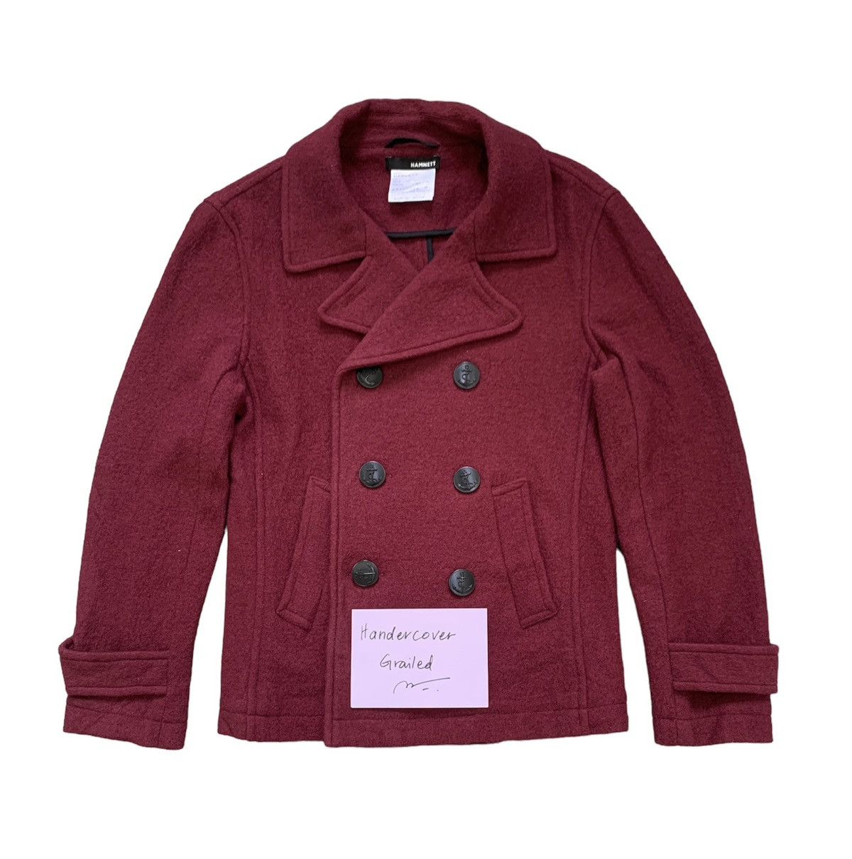 Katharine Hamnett London Hamnett Knit Wool Double Breast Jacket Size US M / EU 48-50 / 2 - 1 Thumbnail