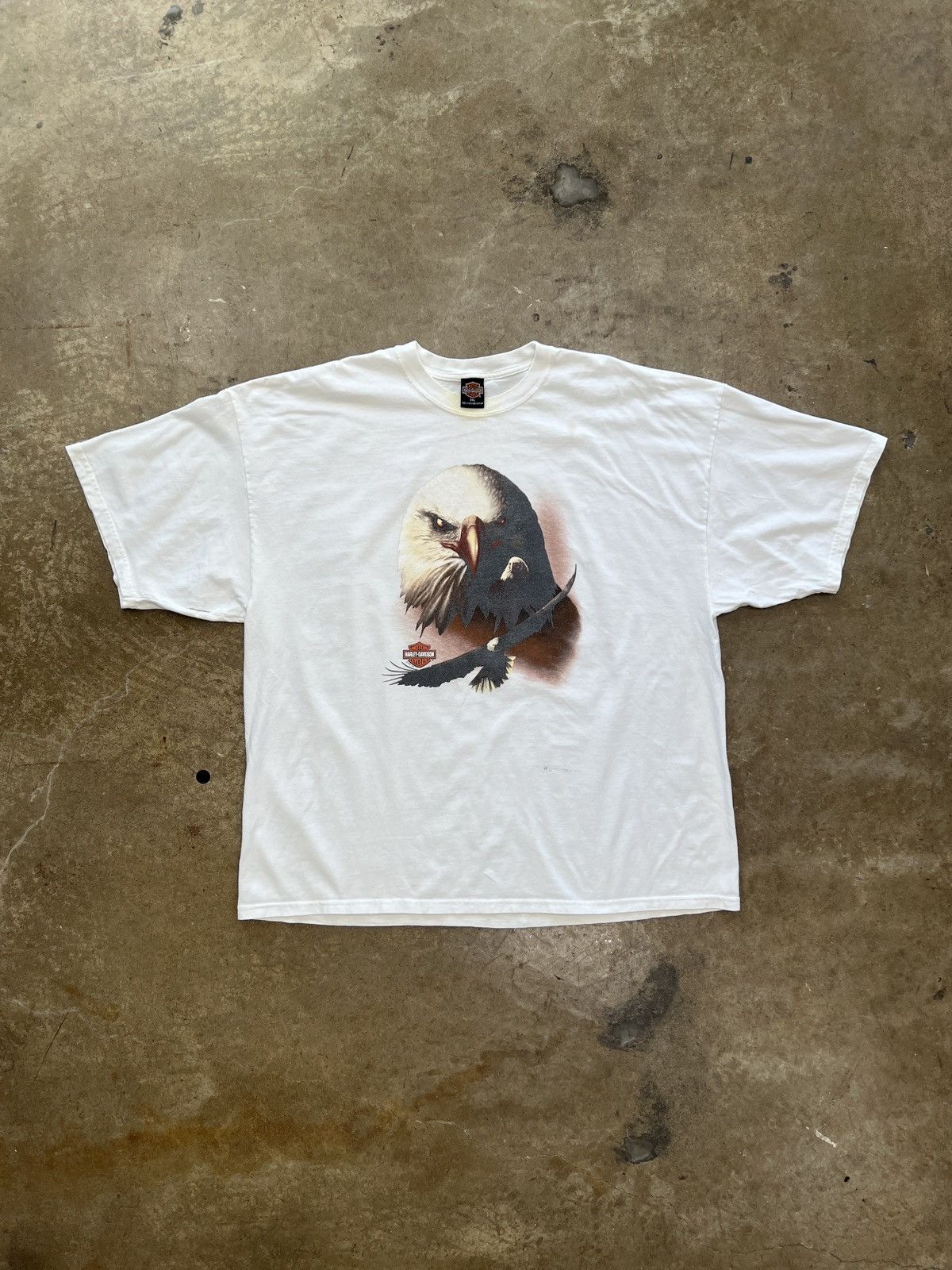 Harley Davidson Vintage 2001 Y2K Harley Davidson Eagle Delaware Tee XXXL Size US XXL / EU 58 / 5 - 2 Thumbnail