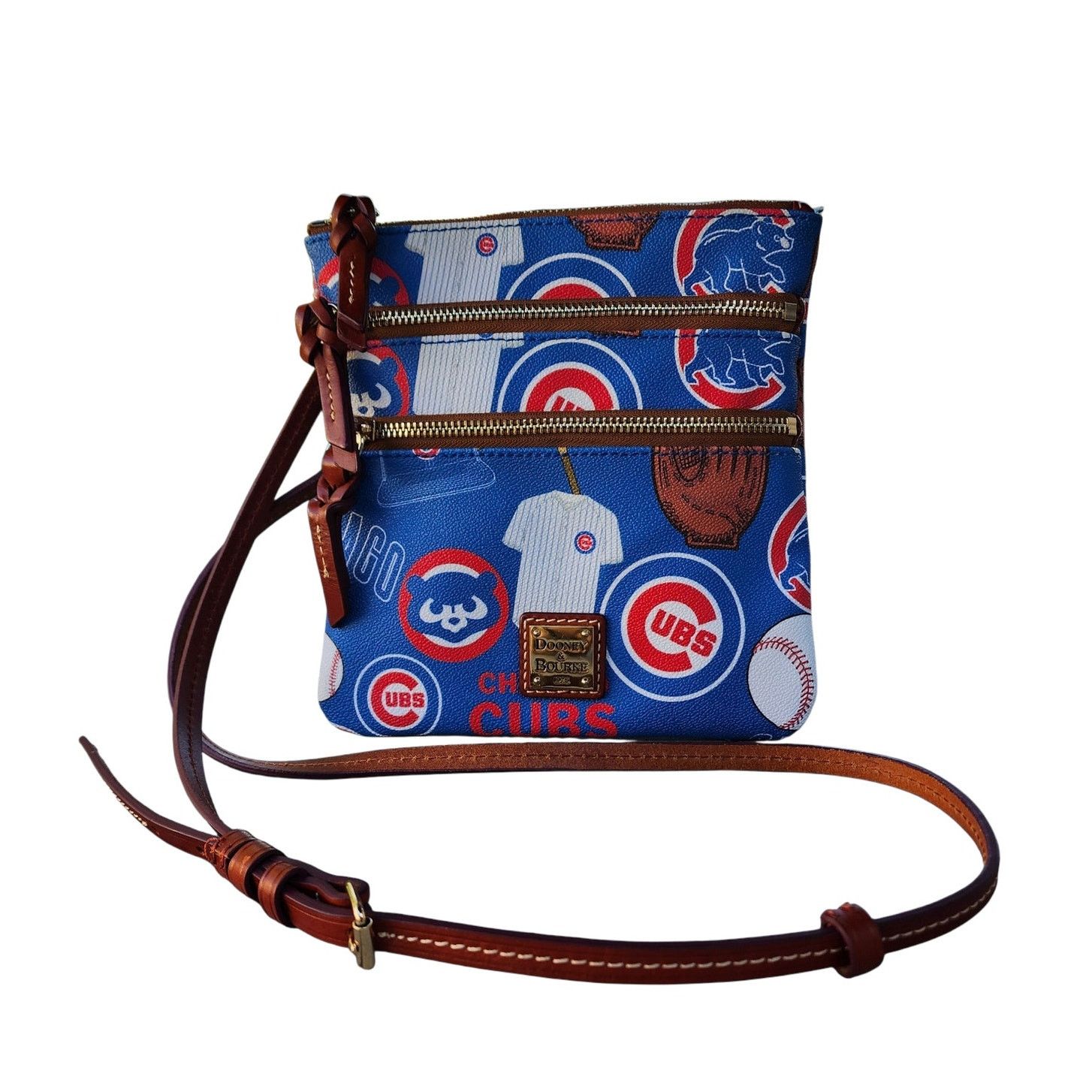 Dooney & Bourke Dooney & Bourke MLB Chicago Cubs Triple Zip Crossbody Bag Size ONE SIZE - 1 Thumbnail