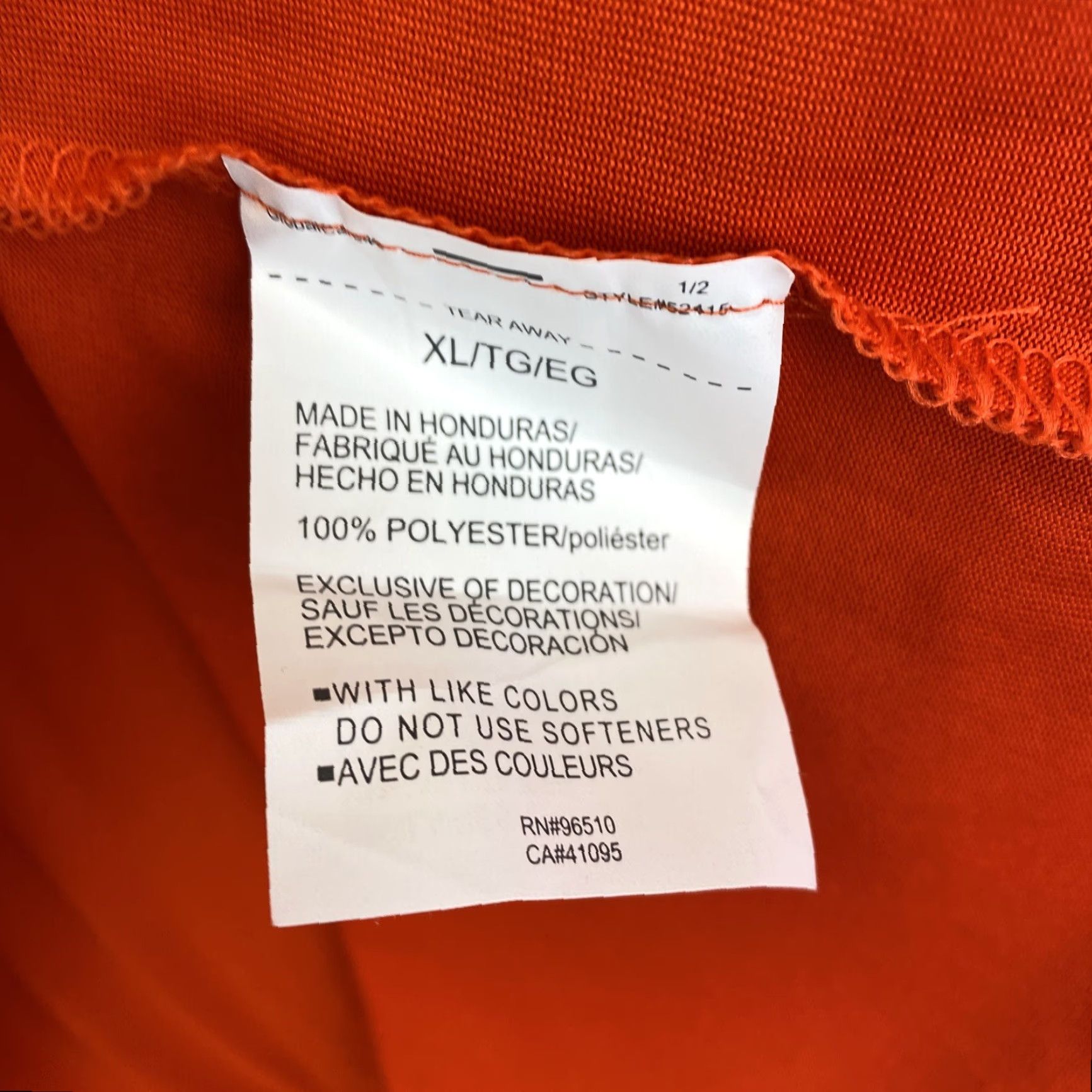 Under Armour Under Armour Men’s XL T Shirt Athletic Orange 91-17 Logo Short Sleeve Crew Neck Vintage No Size US XL / EU 56 / 4 - 7 Thumbnail