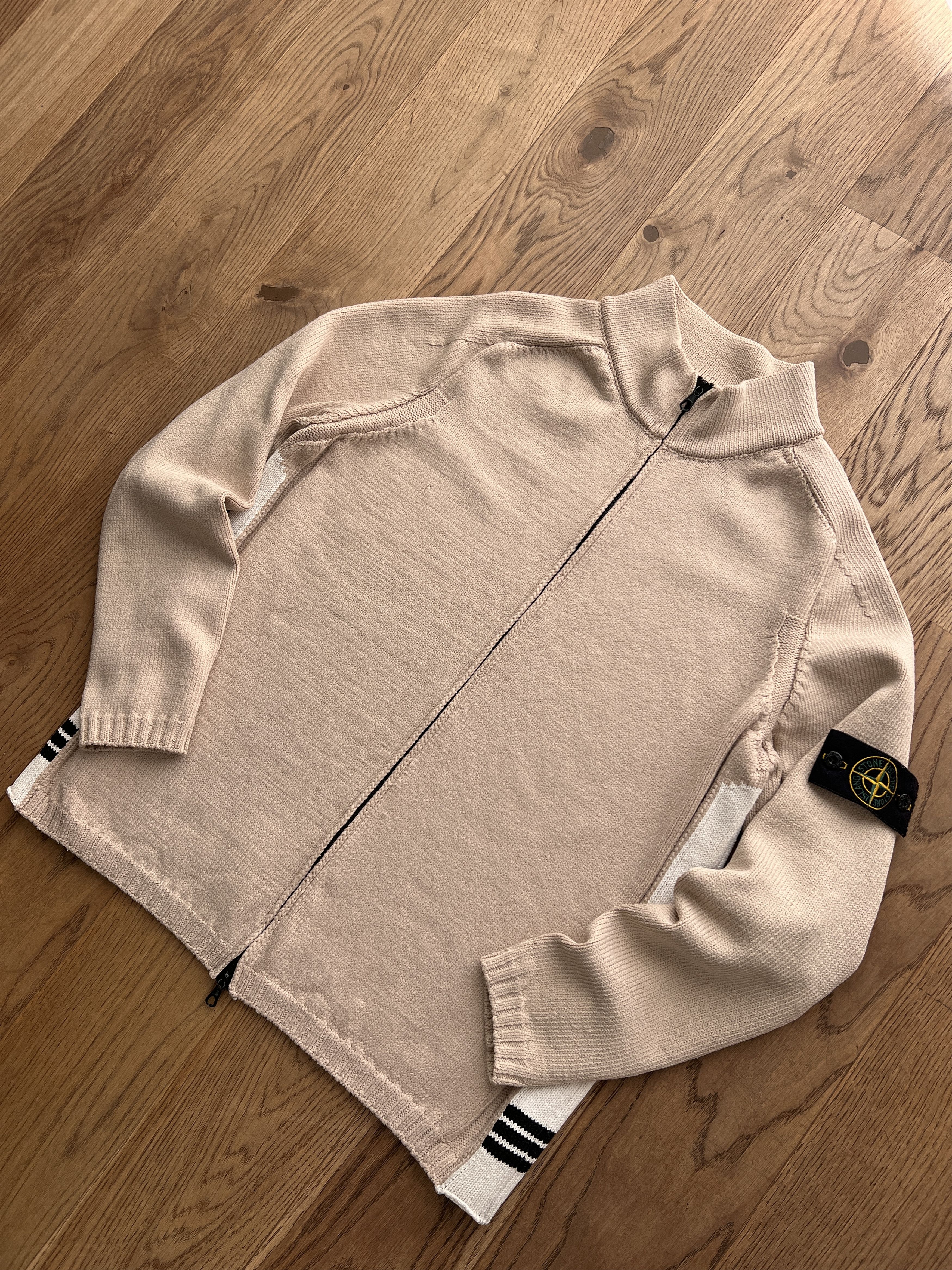 Massimo Osti 2000s VINTAGE STONE ISLAND KNIT SWEATER RARE Size US L / EU 52-54 / 3 - 5 Thumbnail