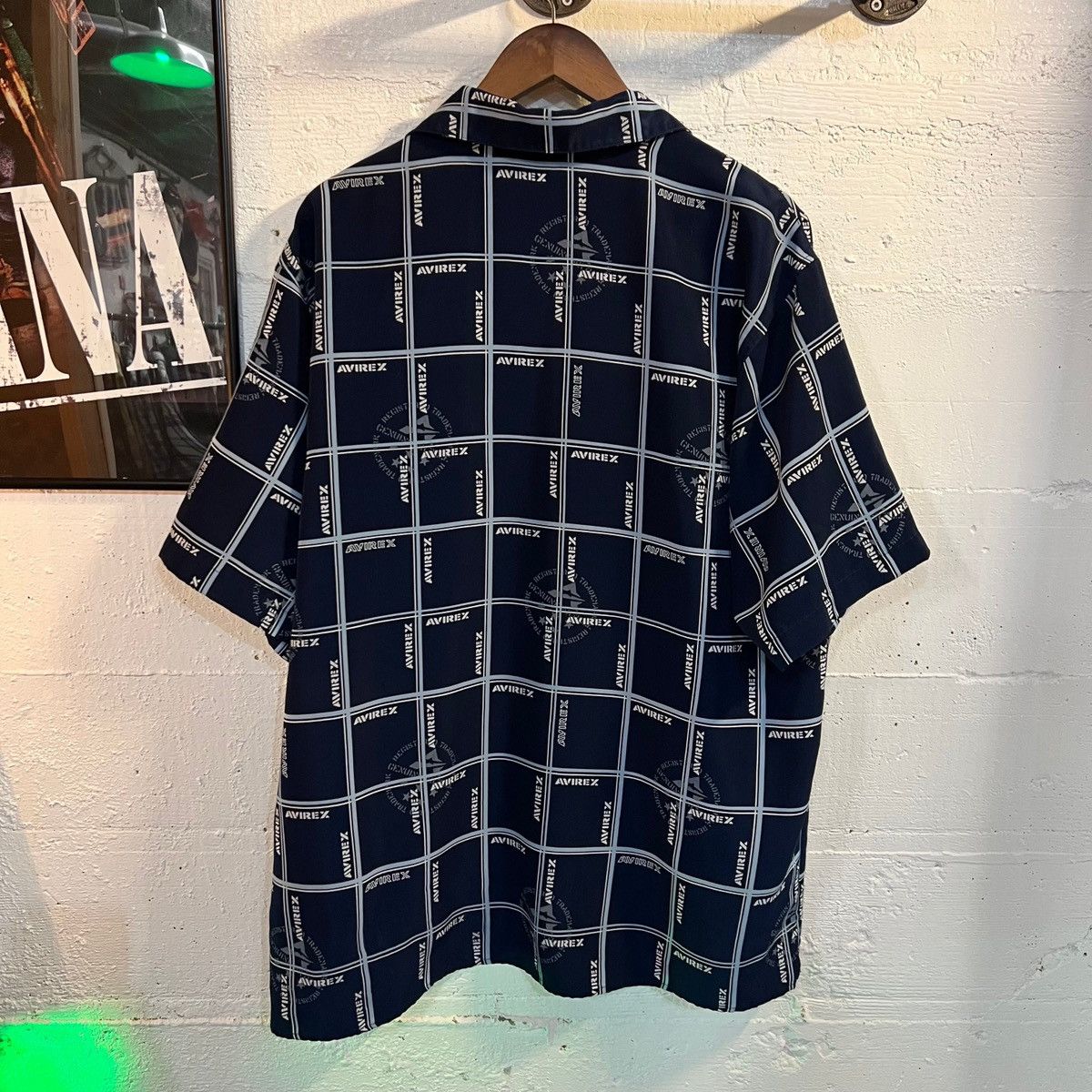 Avirex Vintage Avirex All Over Print Loop Collar Shirt - Size Large Size US L / EU 52-54 / 3 - 2 Thumbnail