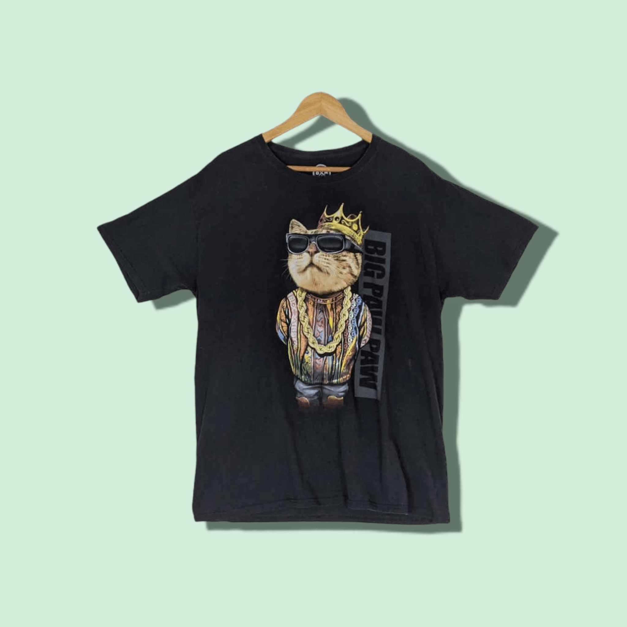 CAT'S PAW Vintage 2000's DOM Big Paw Paw King Cat Meow Meow T-Shirt Size US L / EU 52-54 / 3 - 1 Thumbnail