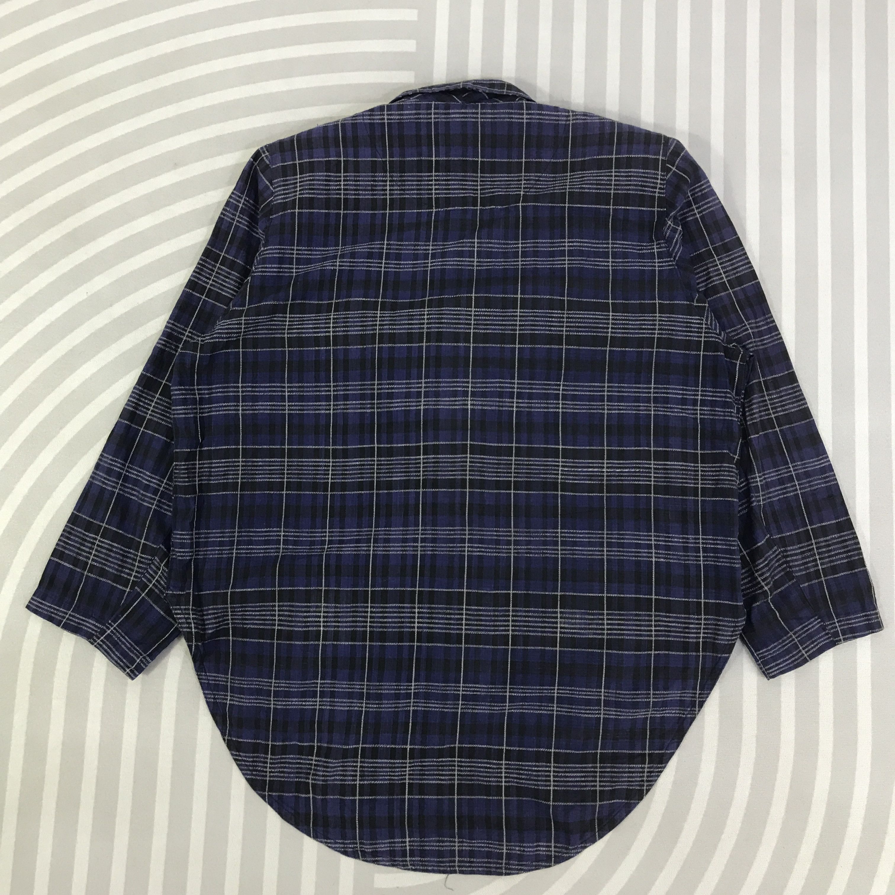 Issey Miyake Vintage Issey Miyake Tartan design Blazers K125B9 Size US L / EU 52-54 / 3 - 3 Thumbnail