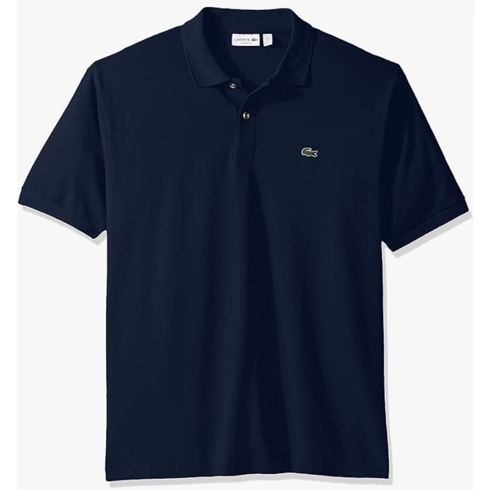 Lacoste Lacoste Mens Legacy Short Sleeve Pique PoloShirt Ship Blue M Size US M / EU 48-50 / 2 - 1 Thumbnail