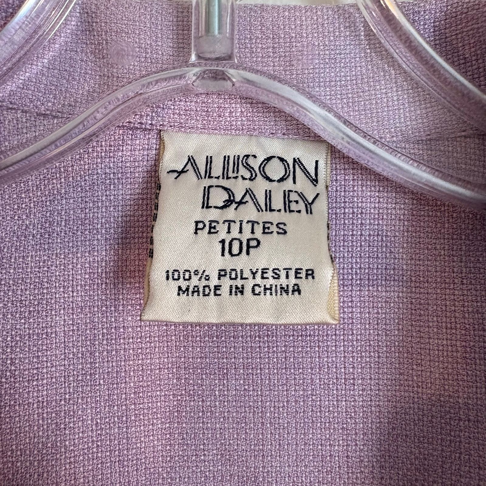 Other Alison Daley Lavender Purple Button Up Blouse Size L / US 10 / IT 46 - 3 Thumbnail