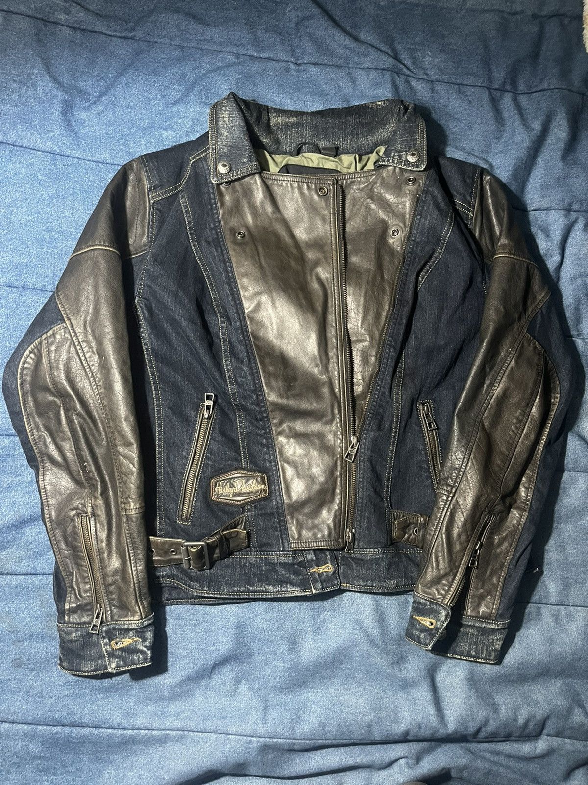 Harley Davidson Vintage Harley Davidson Denim Jacket Size XL / US 12-14 / IT 48-50 - 2 Thumbnail