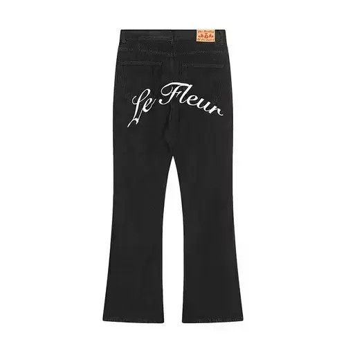 Japanese Brand faded graphics flared y2k hiphop pants Size US 30 / EU 46 - 3 Thumbnail