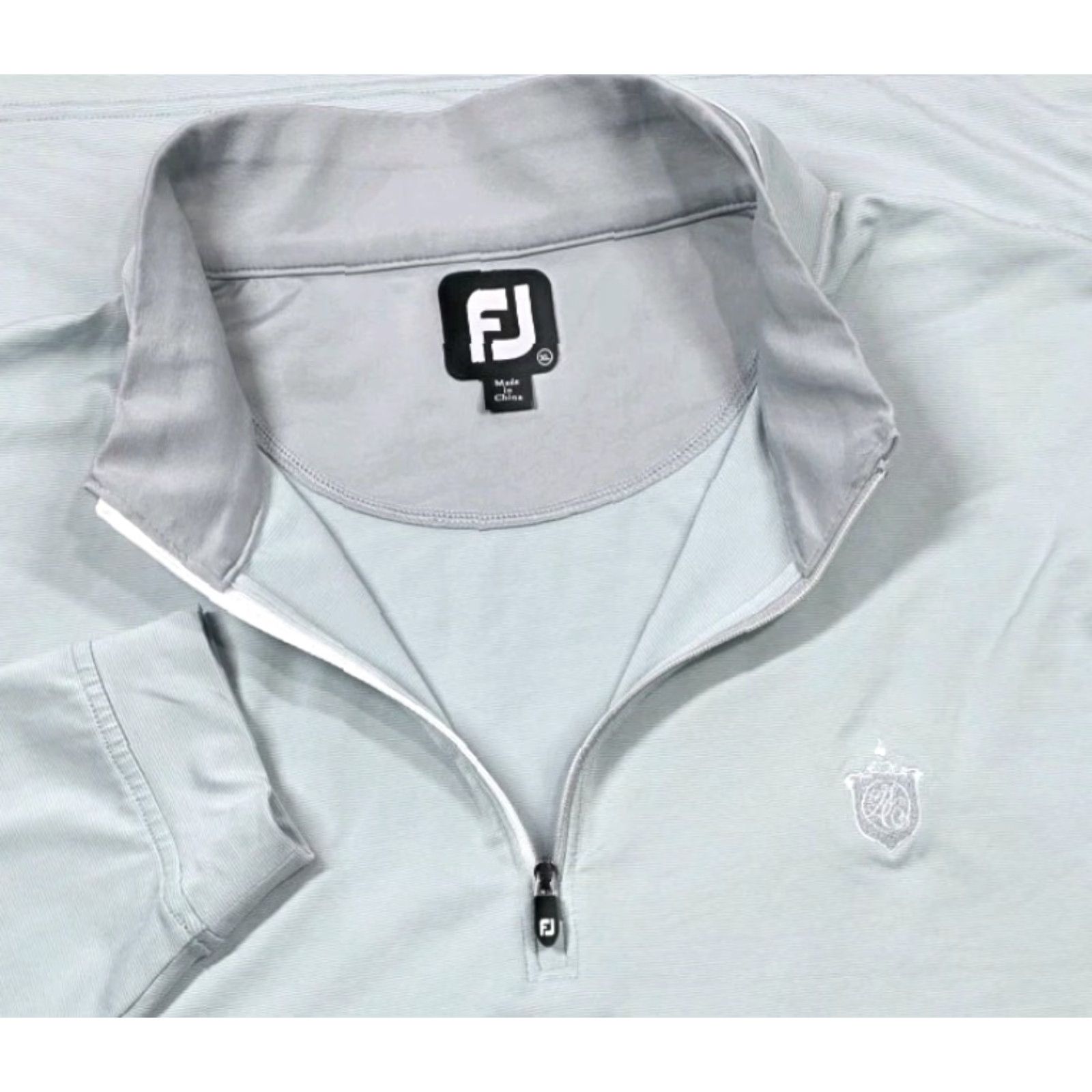 Footjoy FootJoy FJ Golf Men Light Blue Performance XL 1/4 Zip Pullover Governors Club NC Shirt Adult XL Blue 90s Sports Mens Size US XL / EU 56 / 4 - 2 Thumbnail