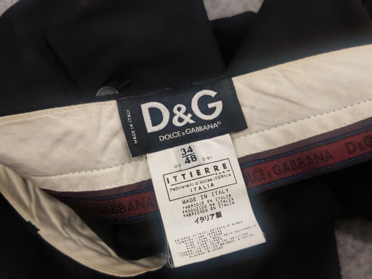 Dolce & Gabbana Dolce & Gabbana Vintage Classic Black Trousers Mens Pants Size US 32 / EU 48 - 12 Thumbnail