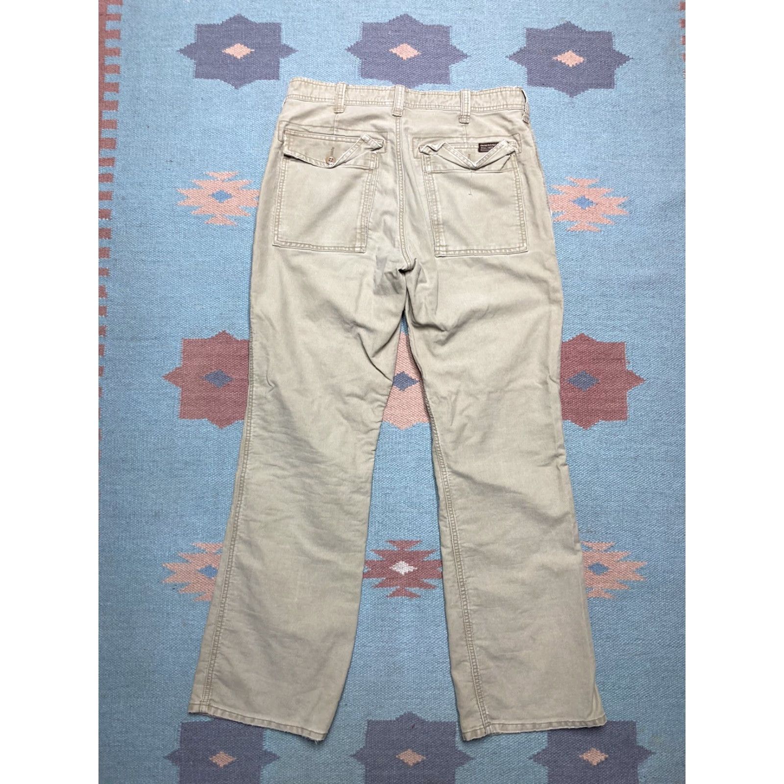 American Eagle Outfitters VINTAGE American Eagle military surplus pants Canvas Khaki Beige 31x30 EUC Mens Cotton Size US 31 - 2 Thumbnail