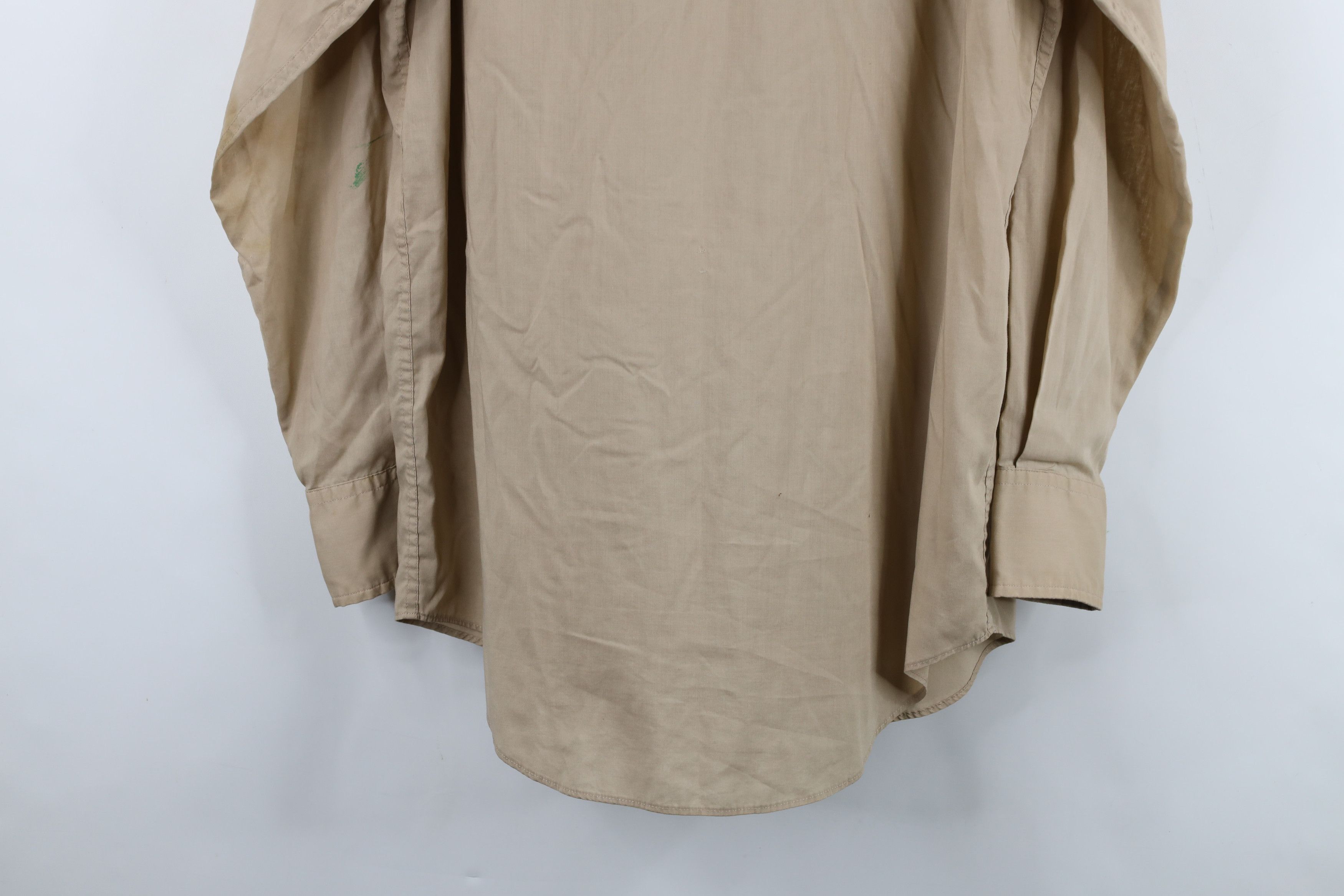 Vintage Vintage 70s Rockabilly Eagle Feather Snap Button Shirt Beige Size US L / EU 52-54 / 3 - 15 Thumbnail