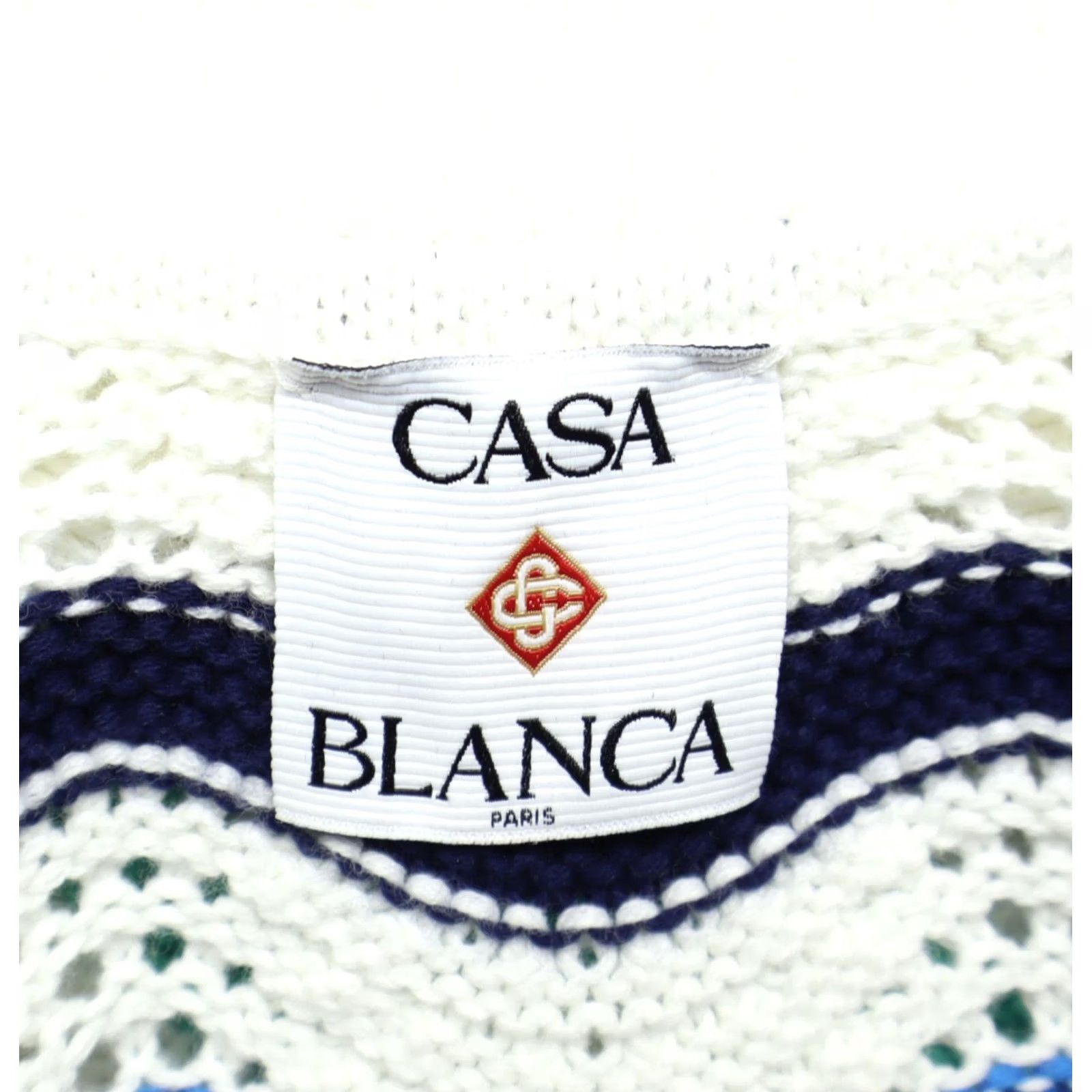 Casablanca Casablanca Women’s Polo Top Cropped Crocheted Multi Color XS Crochet Short Sleeve Polo Shirt Womens Varsity Casual Party/Cocktail Top Size XS / US 0-2 / IT 36-38 - 4 Thumbnail