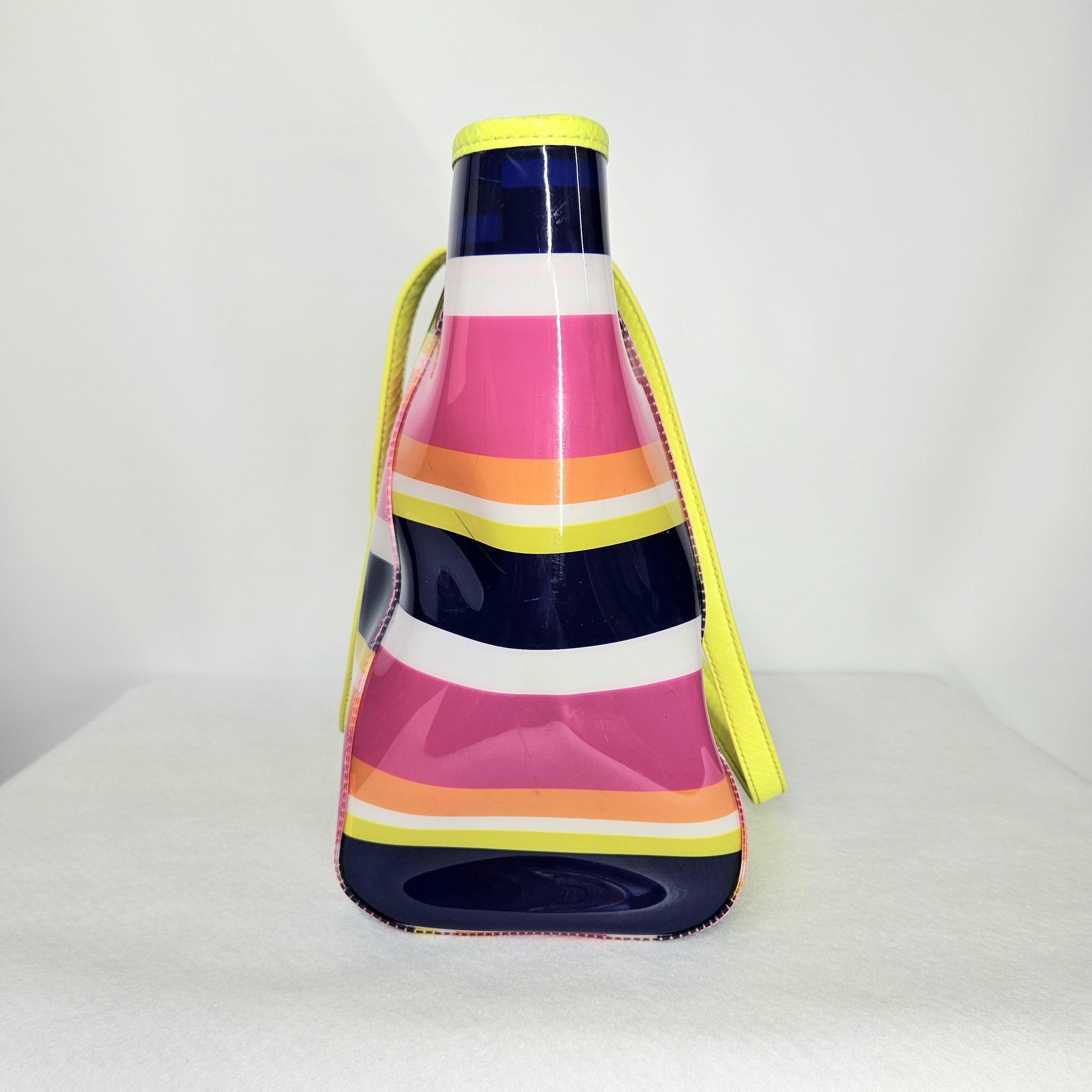 Nine West Nine West 11x11x5.5" Tote Bag Plastic Double Handles Rainbow Size ONE SIZE - 6 Thumbnail