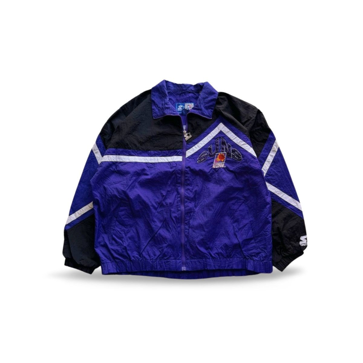 Starter Vintage Starter NBA Phoenix Suns Zip Up Windbreaker Size US XL / EU 56 / 4 - 1 Thumbnail