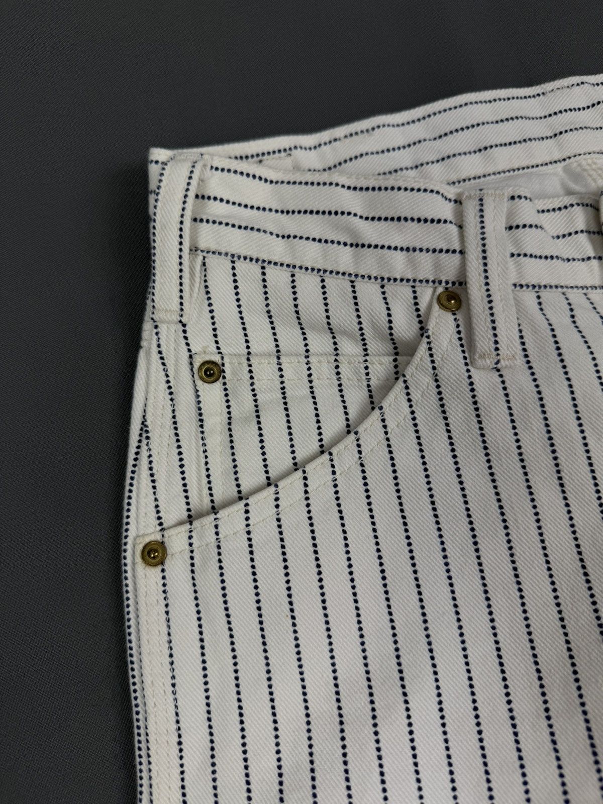 Other Iron Heart Carpenter Striped White Pants Size 29 Size US 29 - 8 Thumbnail