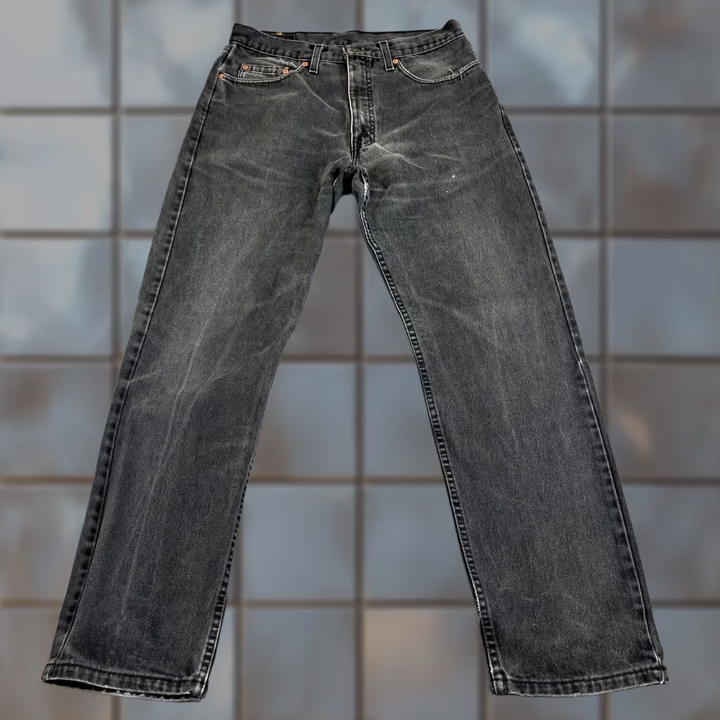 Levi's VINTAGE Levi's Jeans Straight 32 32 Dark Grey Faded Orange Tab 80s UK Made Mens Size US 32 / EU 48 - 1 Thumbnail