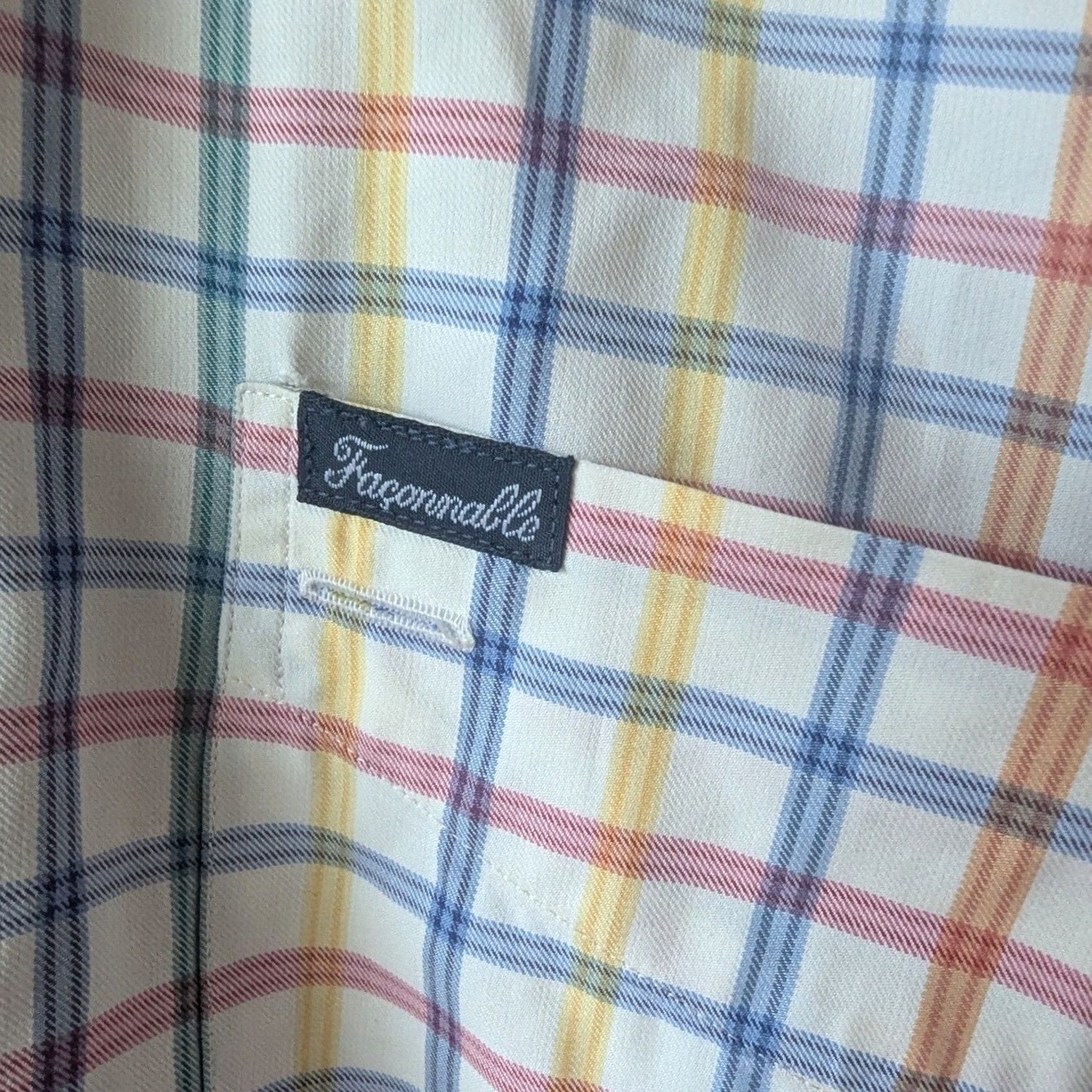 Faconnable Vtg Faconnable Mens Multicolor Check Button-Down Shirt L Albert Goldberg Cotton Shirt Size US L / EU 52-54 / 3 - 4 Thumbnail