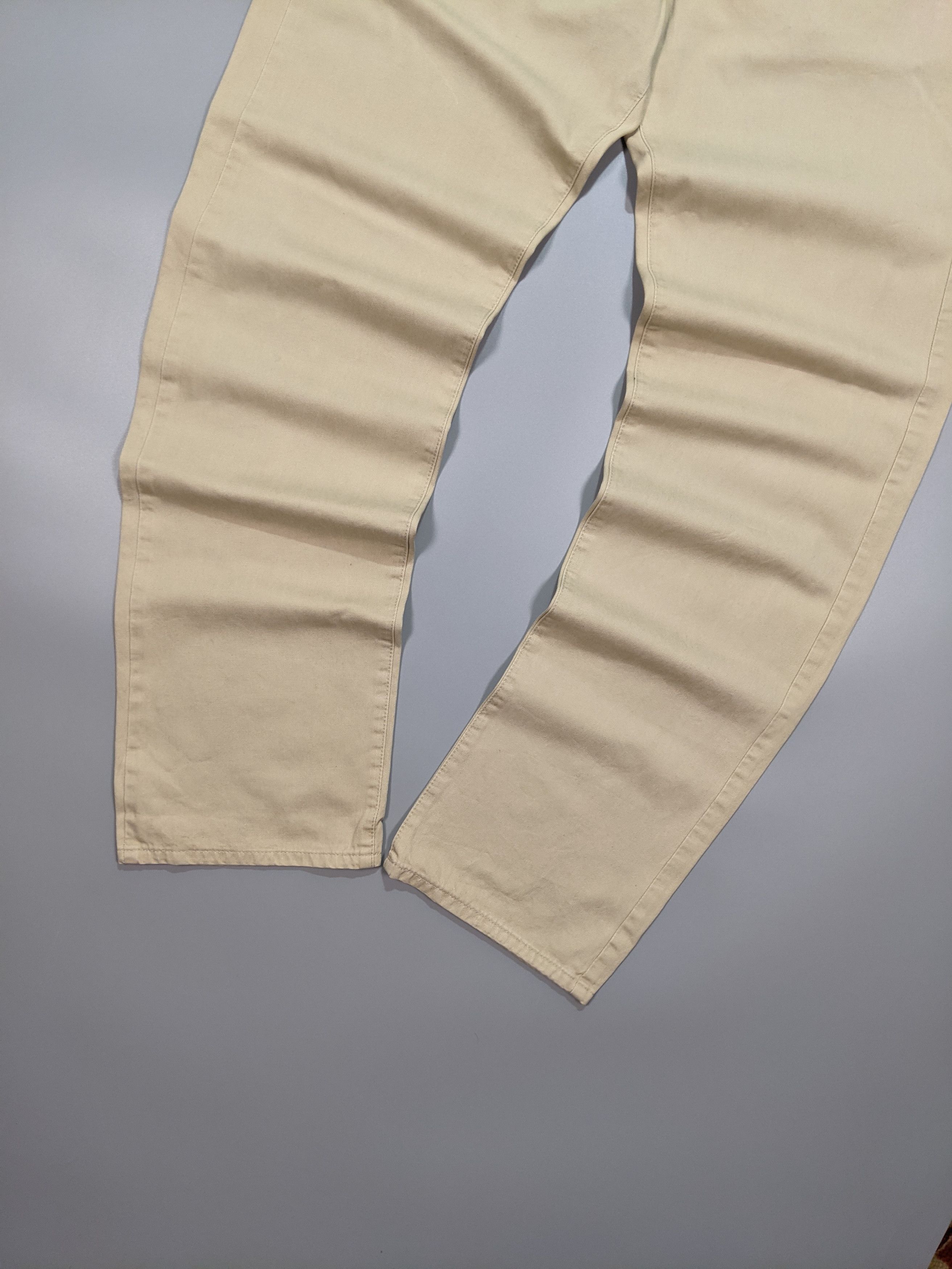Diesel × Vintage DIESEL Vintage Beige Men's Loose Straight Pants Jeans Size US 31 - 4 Thumbnail