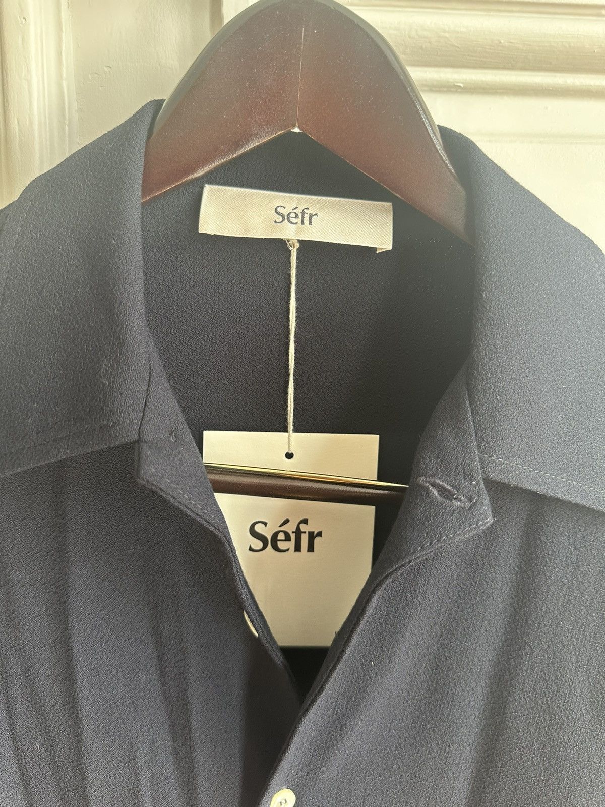 Sefr Séfr Rampoua shirt navy blue Size US XS / EU 42 / 0 - 4 Thumbnail