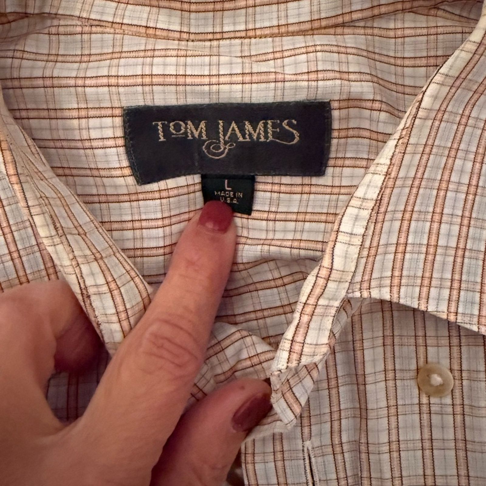 Tom James Tom James Plaid Shirt Size US L / EU 52-54 / 3 - 2 Thumbnail