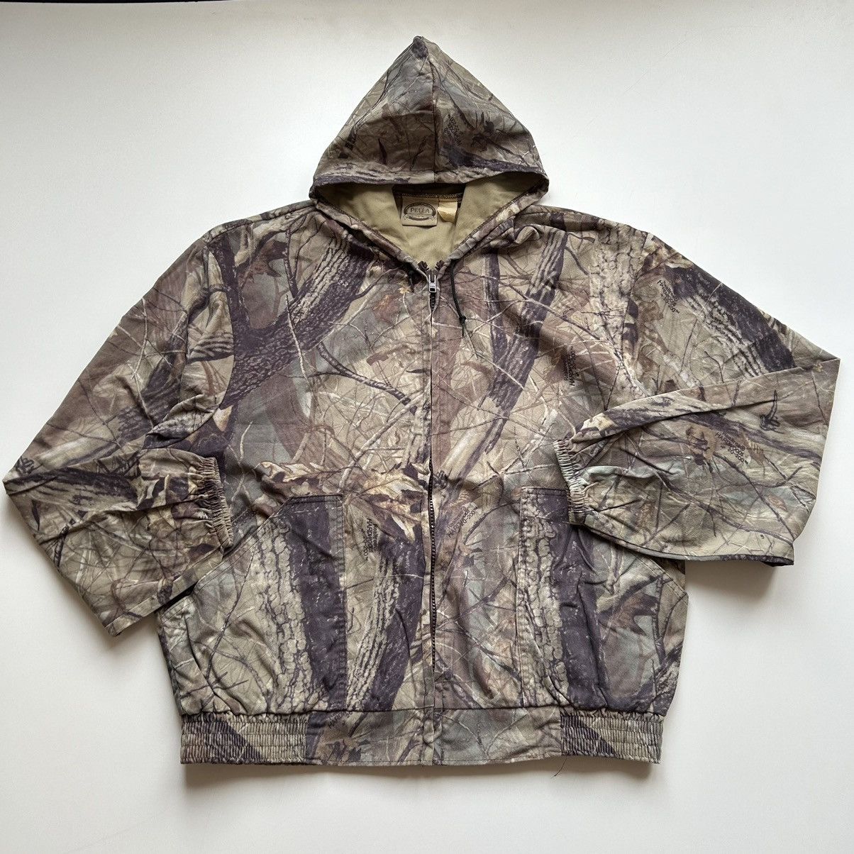 Vintage Vintage 1990s Real Tree Camouflage Light Zip Up Jacket 2XL Size US XXL / EU 58 / 5 - 1 Thumbnail
