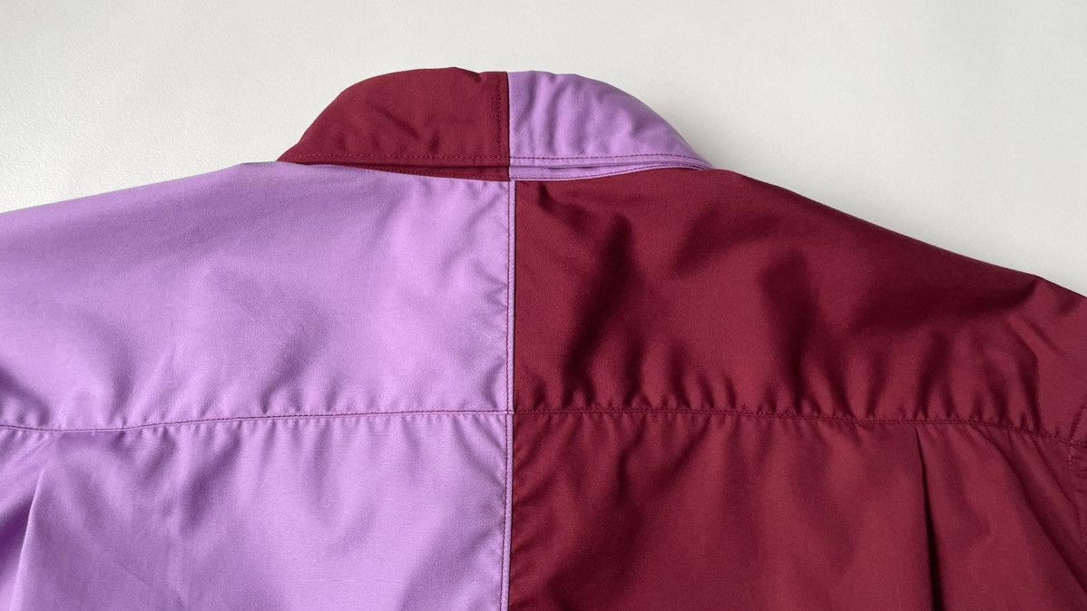 Comme des Garcons Violet + Burgundy Colour Block Shirt Size US M / EU 48-50 / 2 - 11 Thumbnail