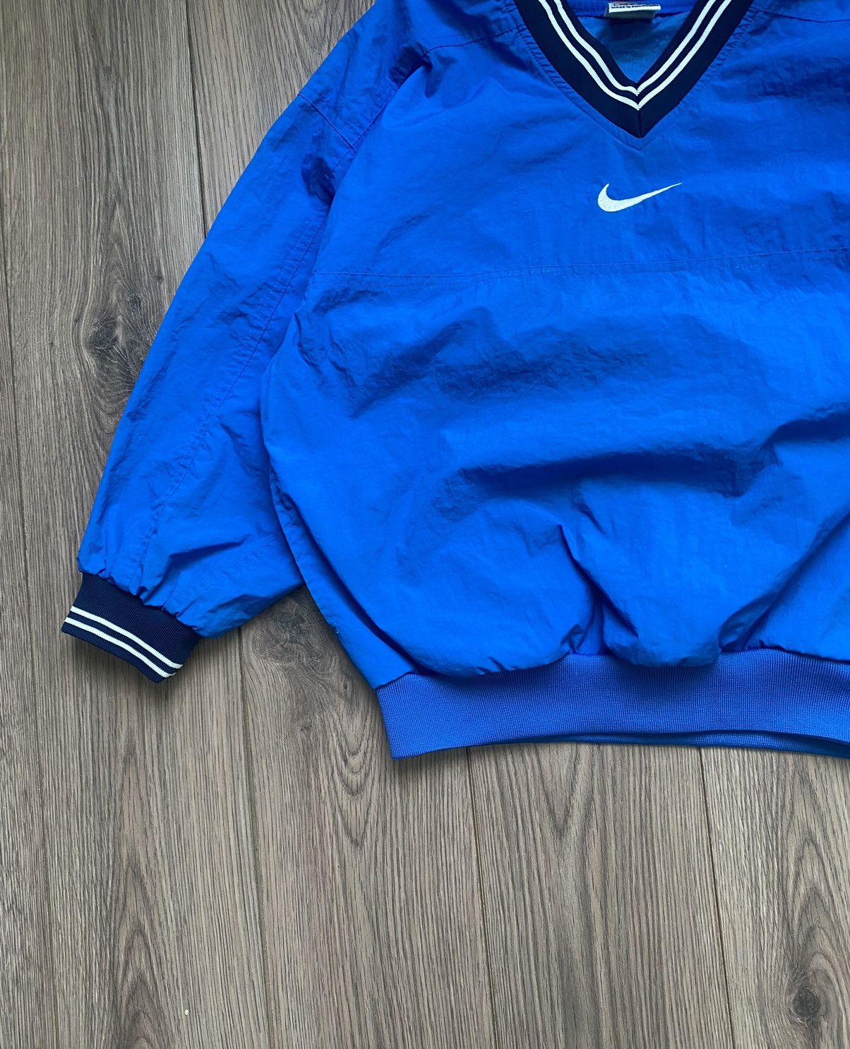 Nike × Vintage Vintage Nike Nylon Sweatshirt Swoosh Logo Size US S / EU 44-46 / 1 - 5 Thumbnail