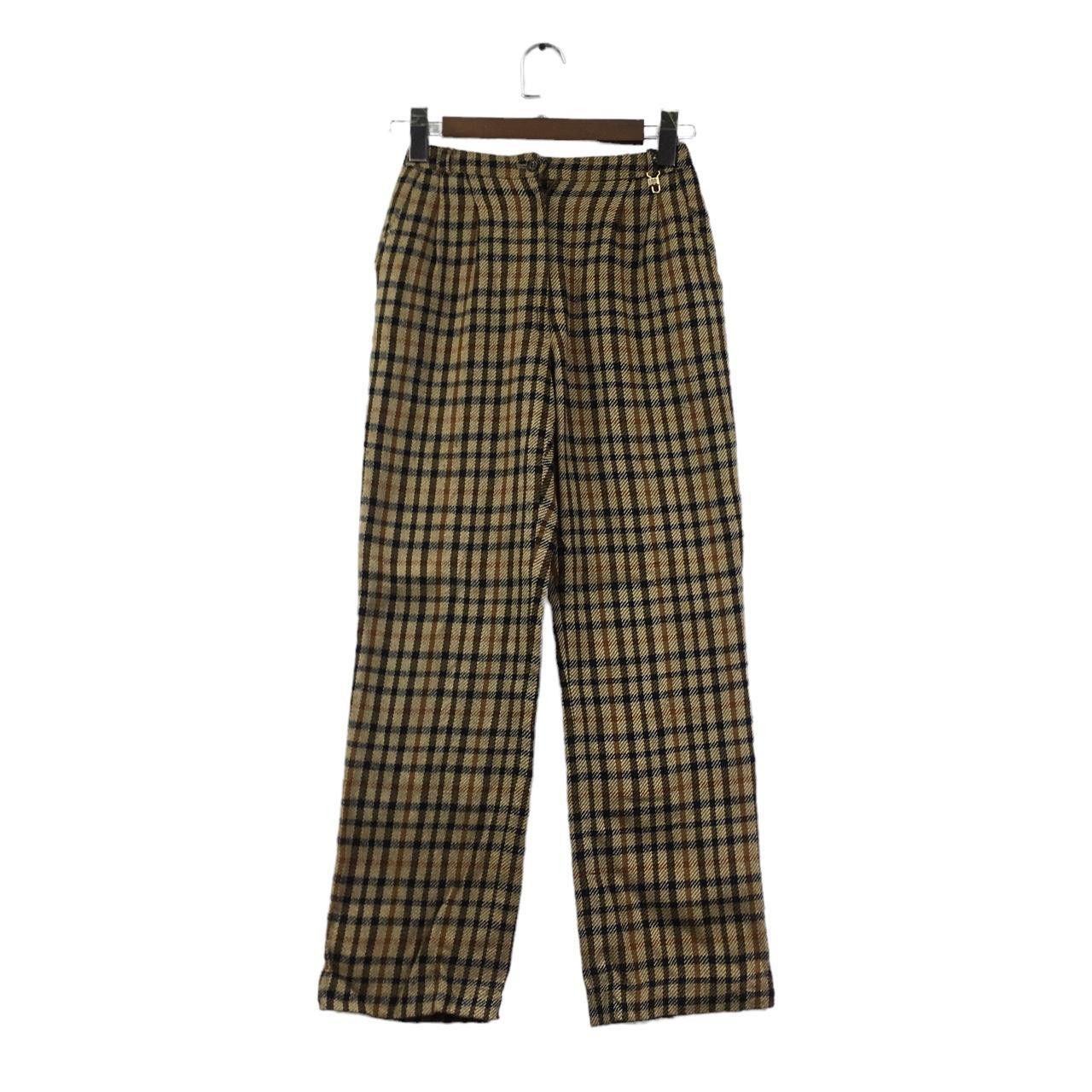 DAKS Vtg 90’ DAKS LONDON ENGLAND Nova Checks Pant Trouser Slack Size 24" / US 00 / IT 34 - 1 Thumbnail