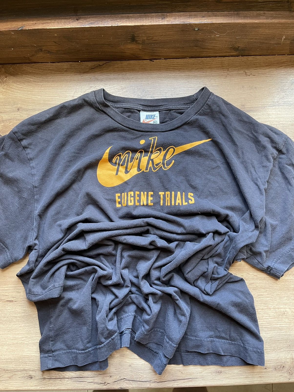 Nike × Vintage 90’s Nike Limited Issue Eugene Trials Vintage big logo Size US XL / EU 56 / 4 - 10 Thumbnail