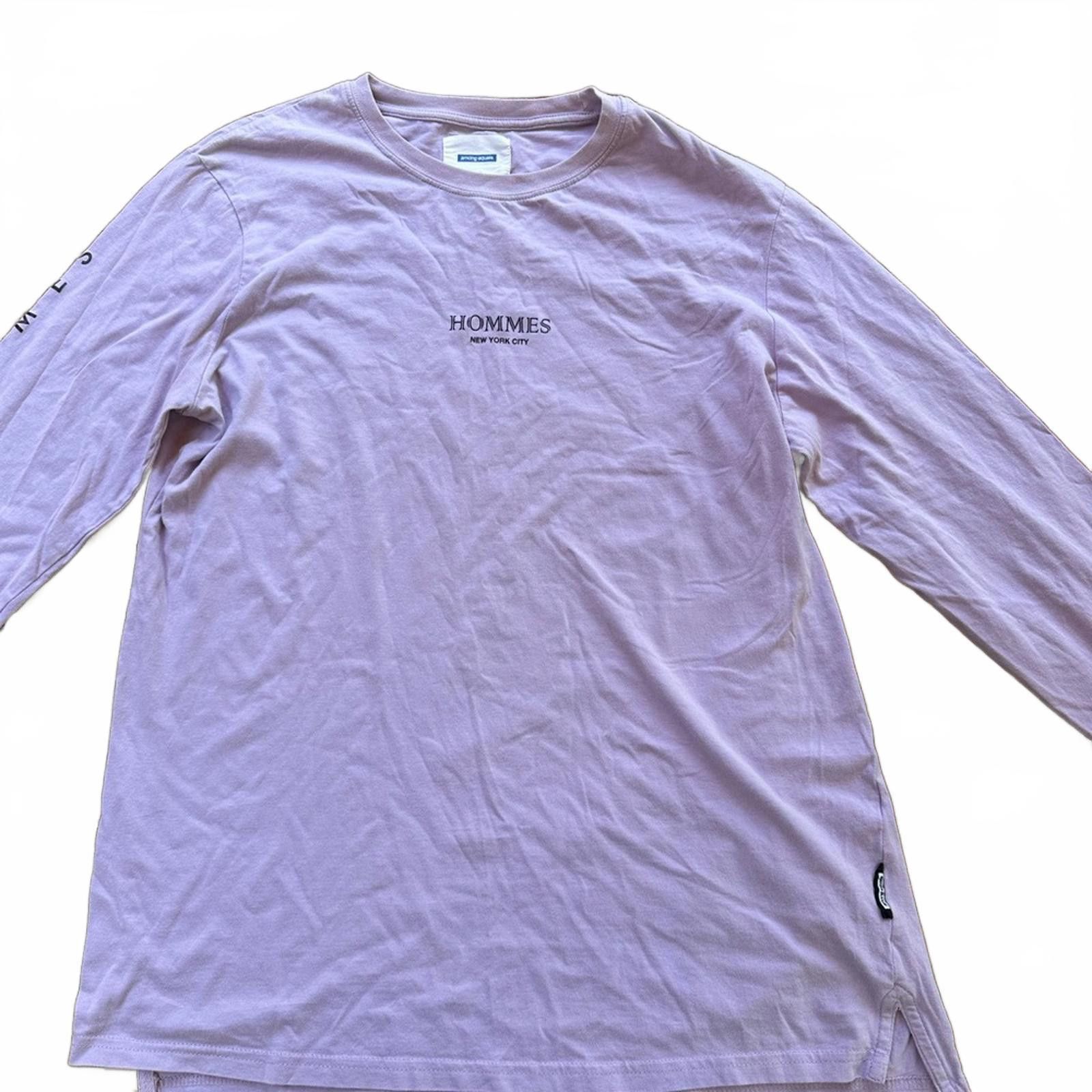 Other Among Equals x Hommes NYC Lavender Long Sleeve Tee – Size L Size L / US 10 / IT 46 - 1 Thumbnail