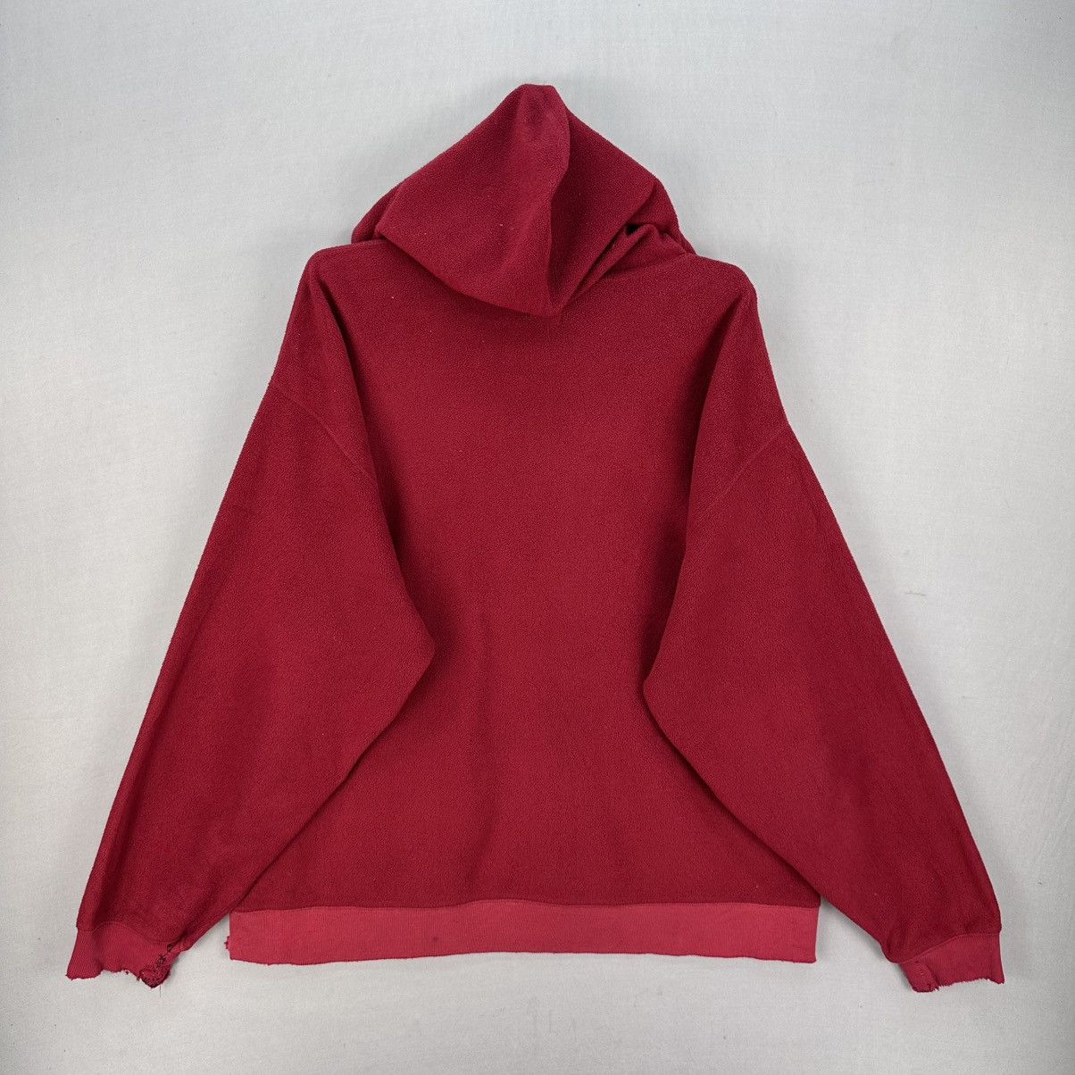 Gap Vintage 00s GAP Pullover Fleece Hoodie Distressed Size US XXL / EU 58 / 5 - 4 Thumbnail
