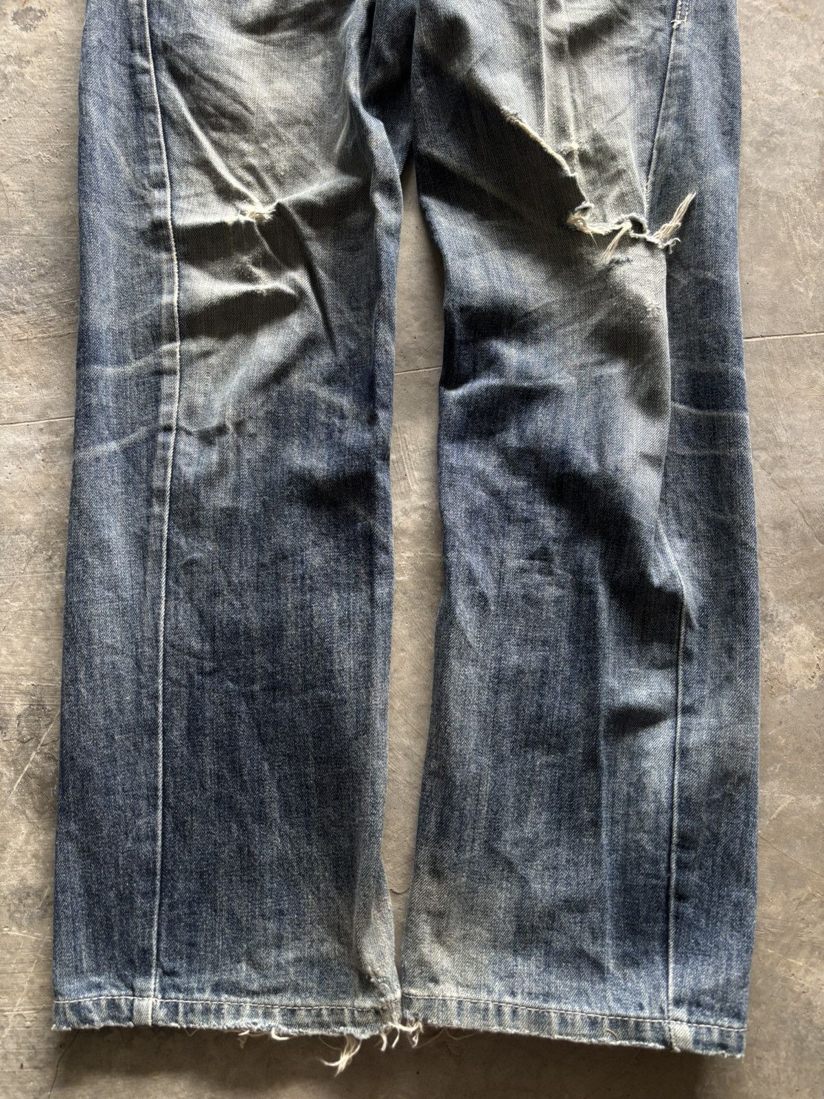 PPFM DOUBLE WAIST BREATHMINT DISTRESSED JAPANESE MULTIZIPPER PUNK Size US 31 - 10 Thumbnail