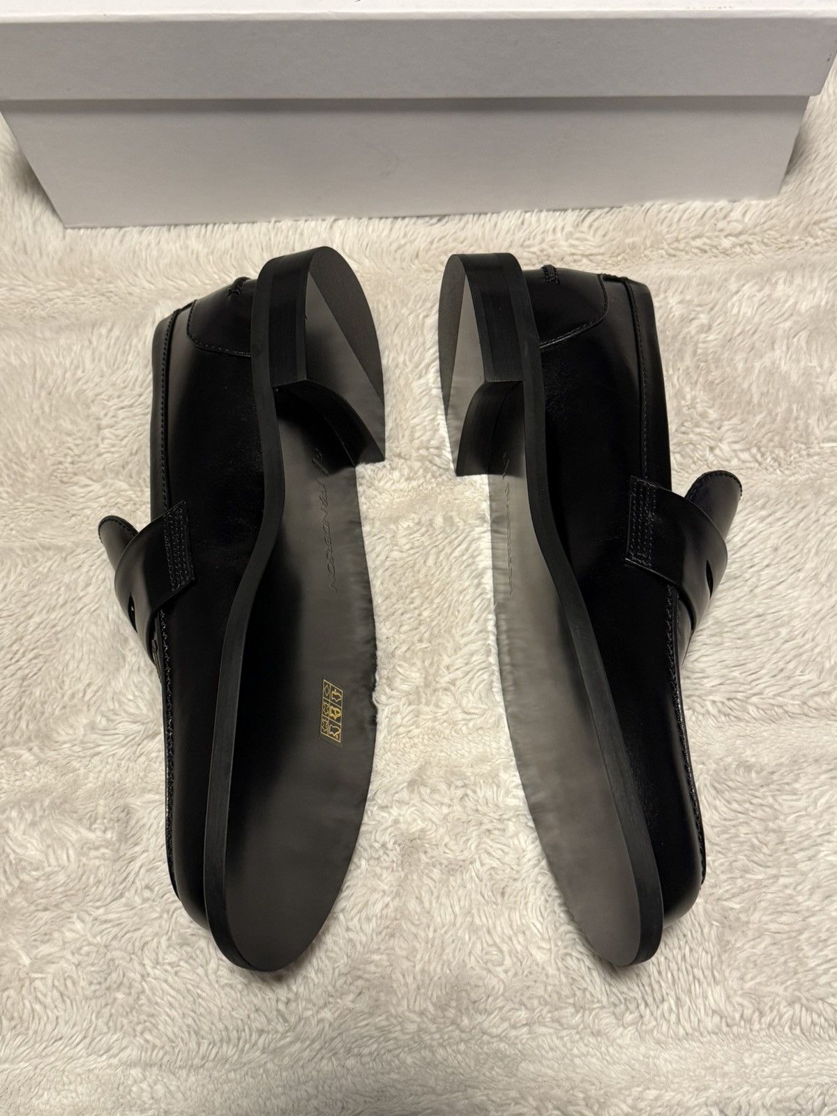 JW Anderson JW Anderson Slip-on leather penny loafers Size US 9 / EU 42 - 3 Thumbnail