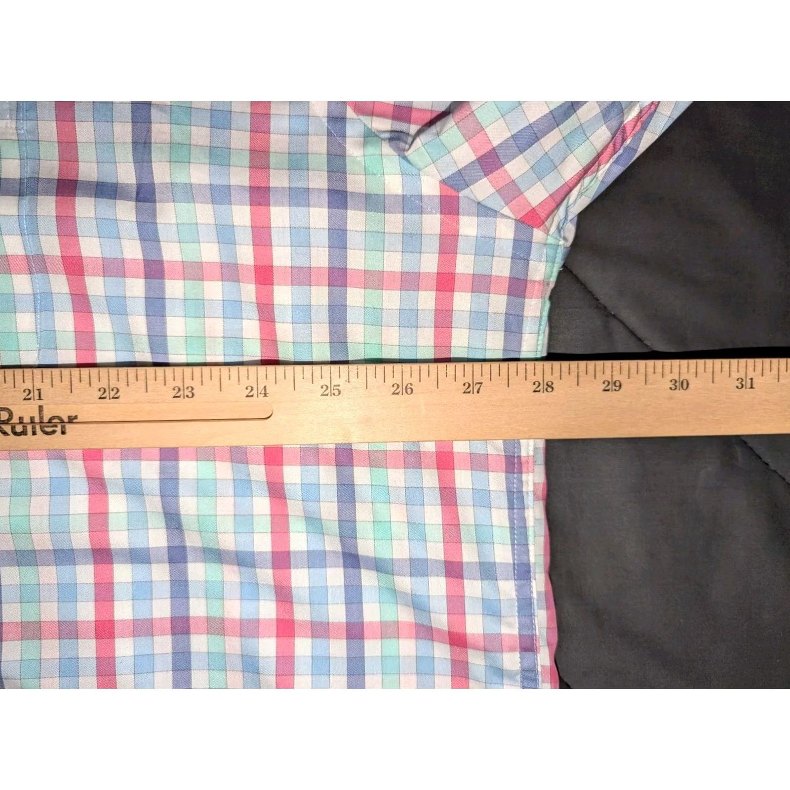 Peter Millar Peter Millar Crown Ease Gingham Check Wrinkle Resistant Sport Shirt Mens 2XL Button-Up Long Sleeve Multicolor Size US XXL / EU 58 / 5 - 6 Thumbnail