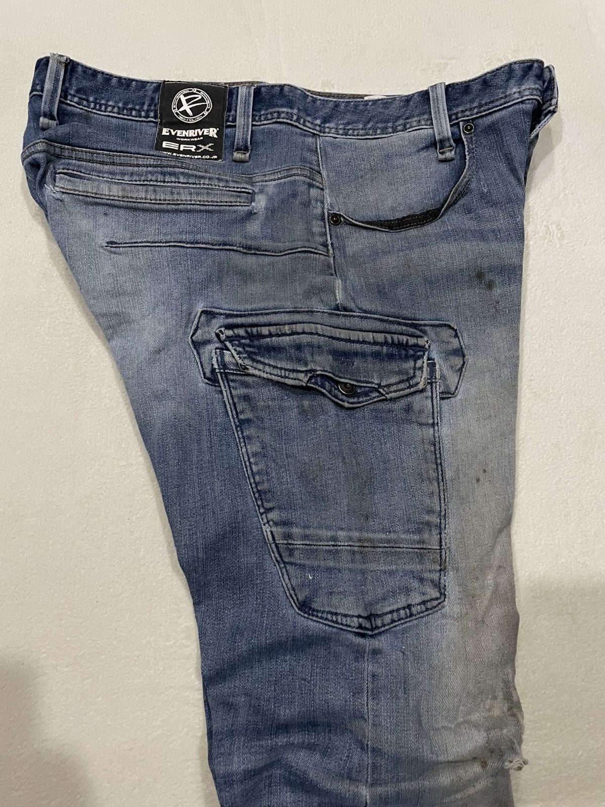Japanese Brand Vintage Evenriver Distress Mudwash Denim Jeans Size US 32 / EU 48 - 19 Thumbnail
