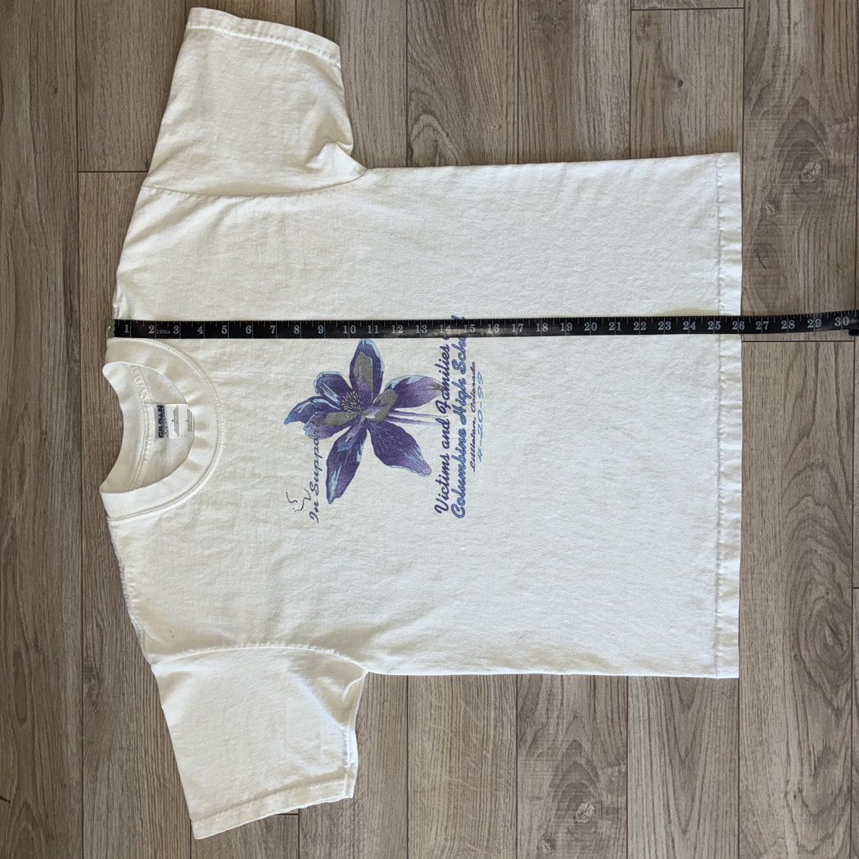 Gildan Columbine High School memorial flower tee shirt Size US L / EU 52-54 / 3 - 5 Thumbnail
