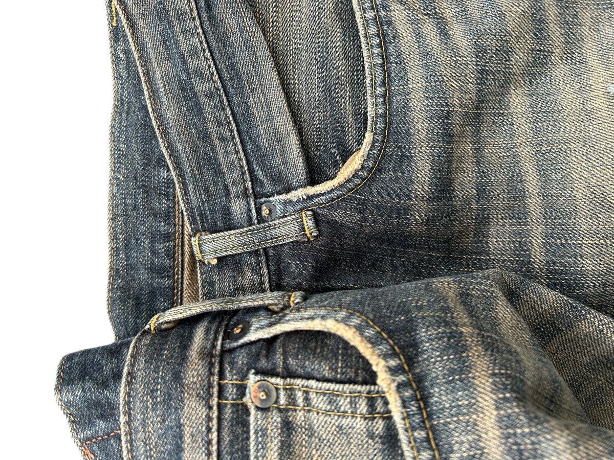 Japanese Brand × Kapital × Vintage Vintage Edwin Selvedge Distressed Denim Jeans Size US 32 / EU 48 - 6 Thumbnail