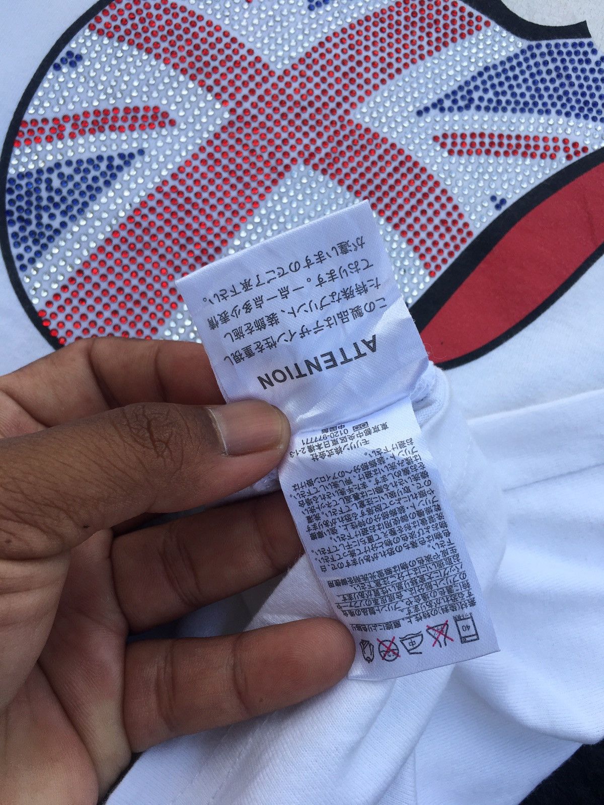 Band Tees Rare The Rolling Stones Rhinestones US Flag Tshirt Size US S / EU 44-46 / 1 - 17 Thumbnail