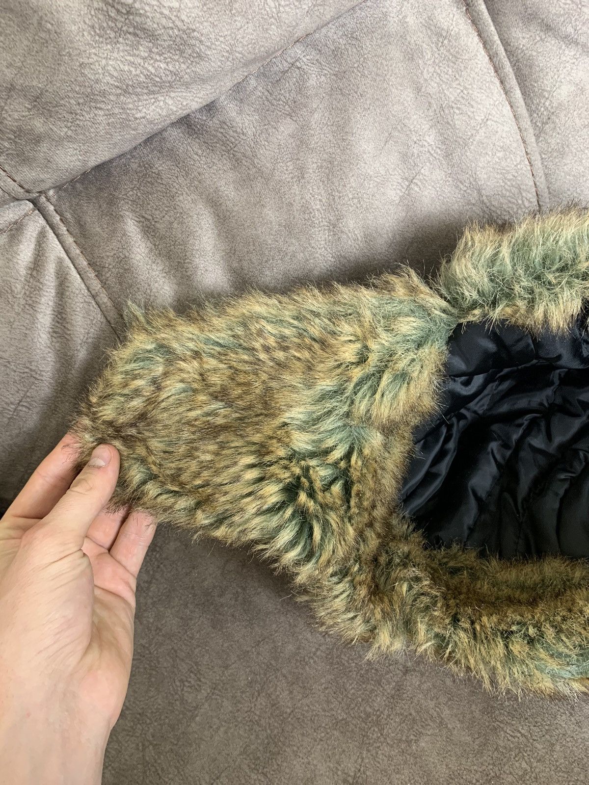 Japanese Brand Y2K Camo Ushanka Hat Size ONE SIZE - 11 Thumbnail