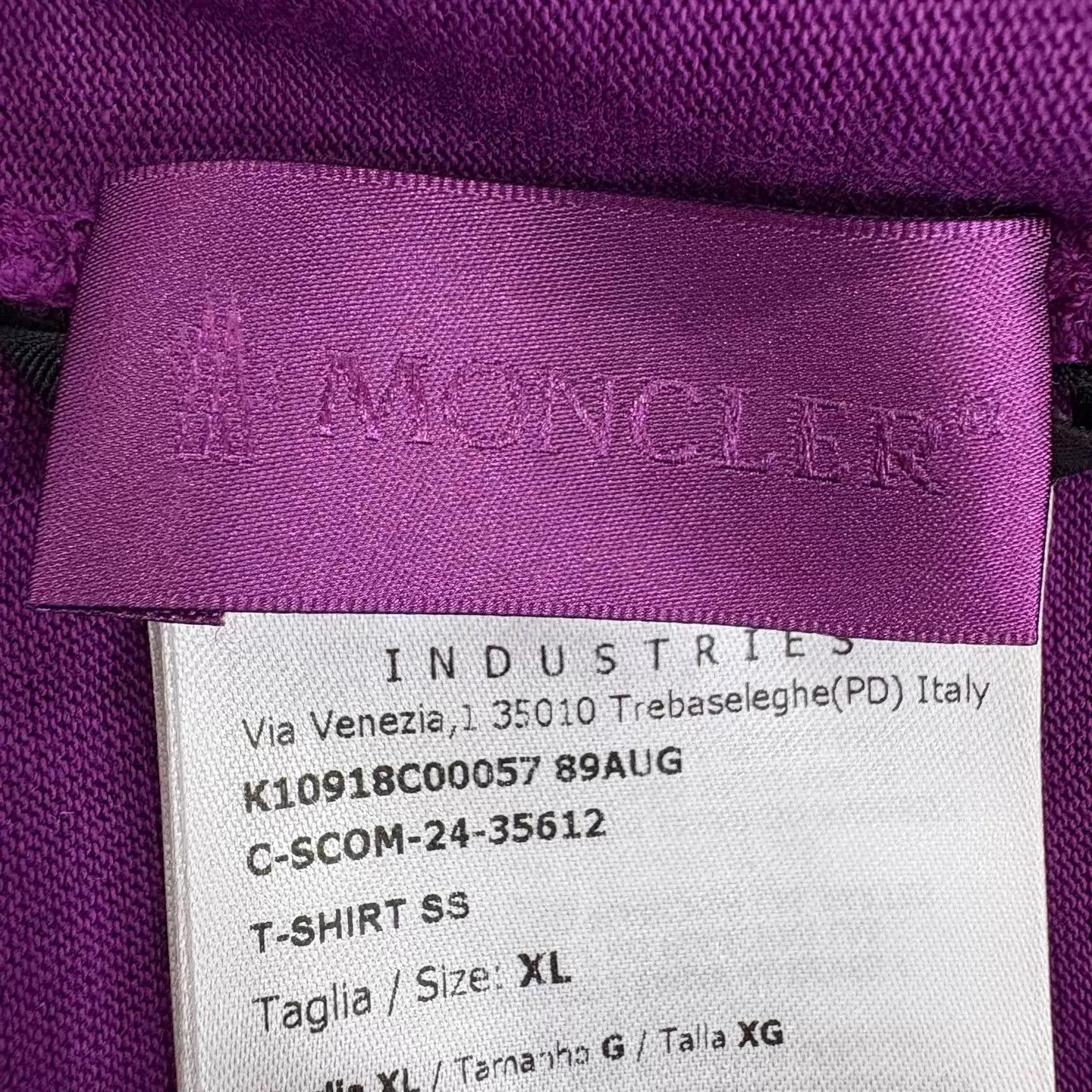Moncler MONCLER Bell Purple Short-Sleeve Tee Size XL Size US XL / EU 56 / 4 - 3 Thumbnail