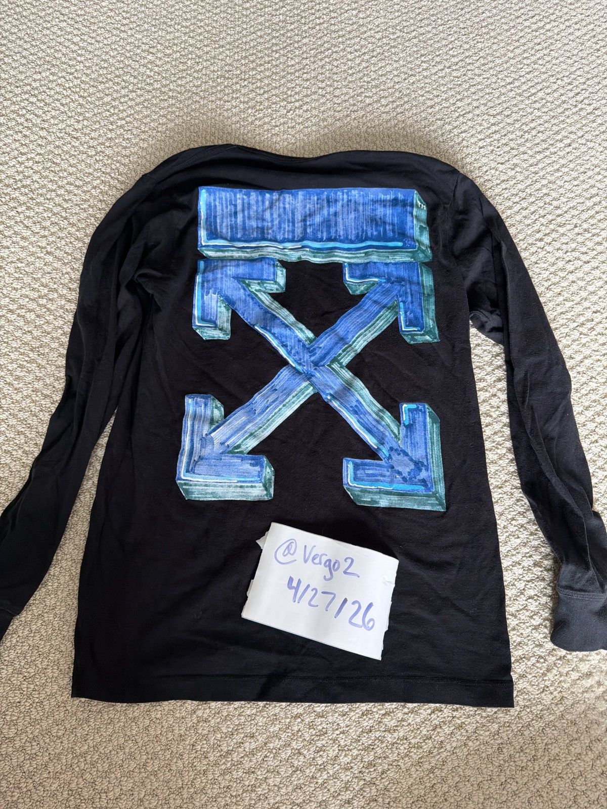 Off-White Off White Marker Long Sleeve Size US M / EU 48-50 / 2 - 1 Thumbnail