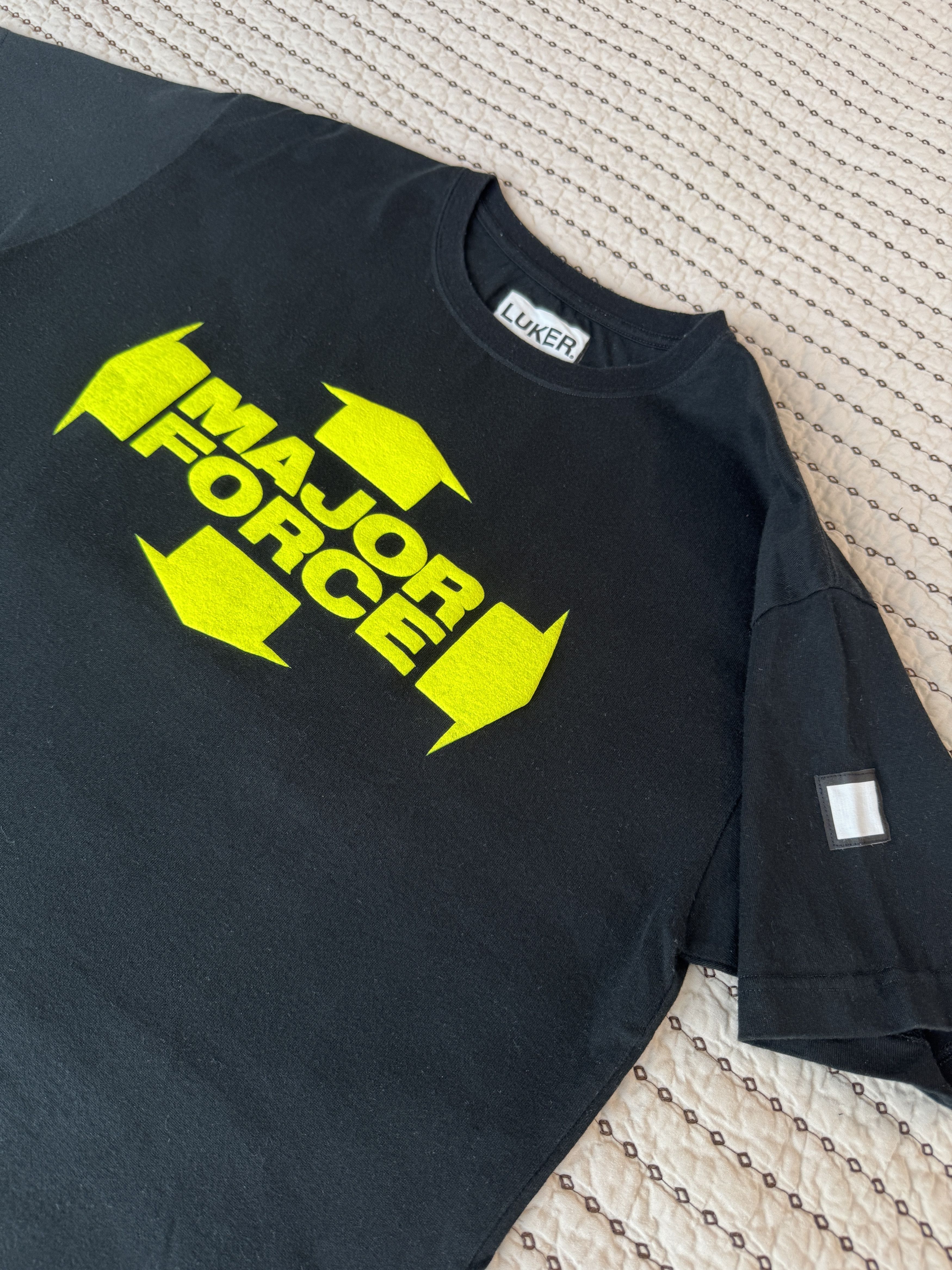 Japanese Brand MAJOR FORCE LOGO T-SHIRT MF INTERNATIONAL BLACK YELLOW MED Size US M / EU 48-50 / 2 - 5 Thumbnail